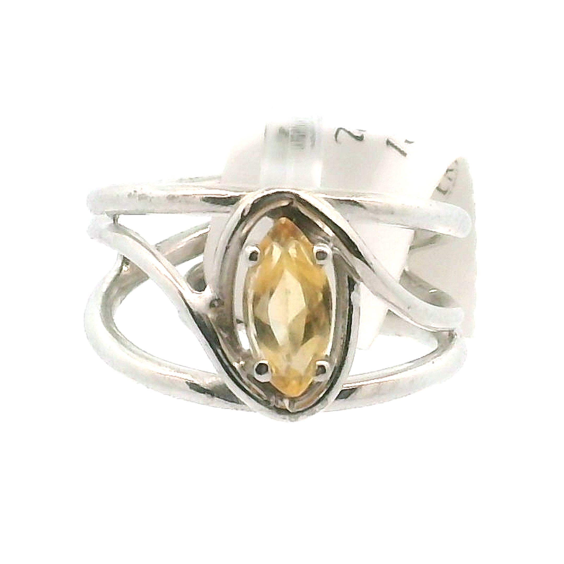 Imperial Topaz Midi Cuff Ring .925 Sterling Silver for Spiritual Transformation