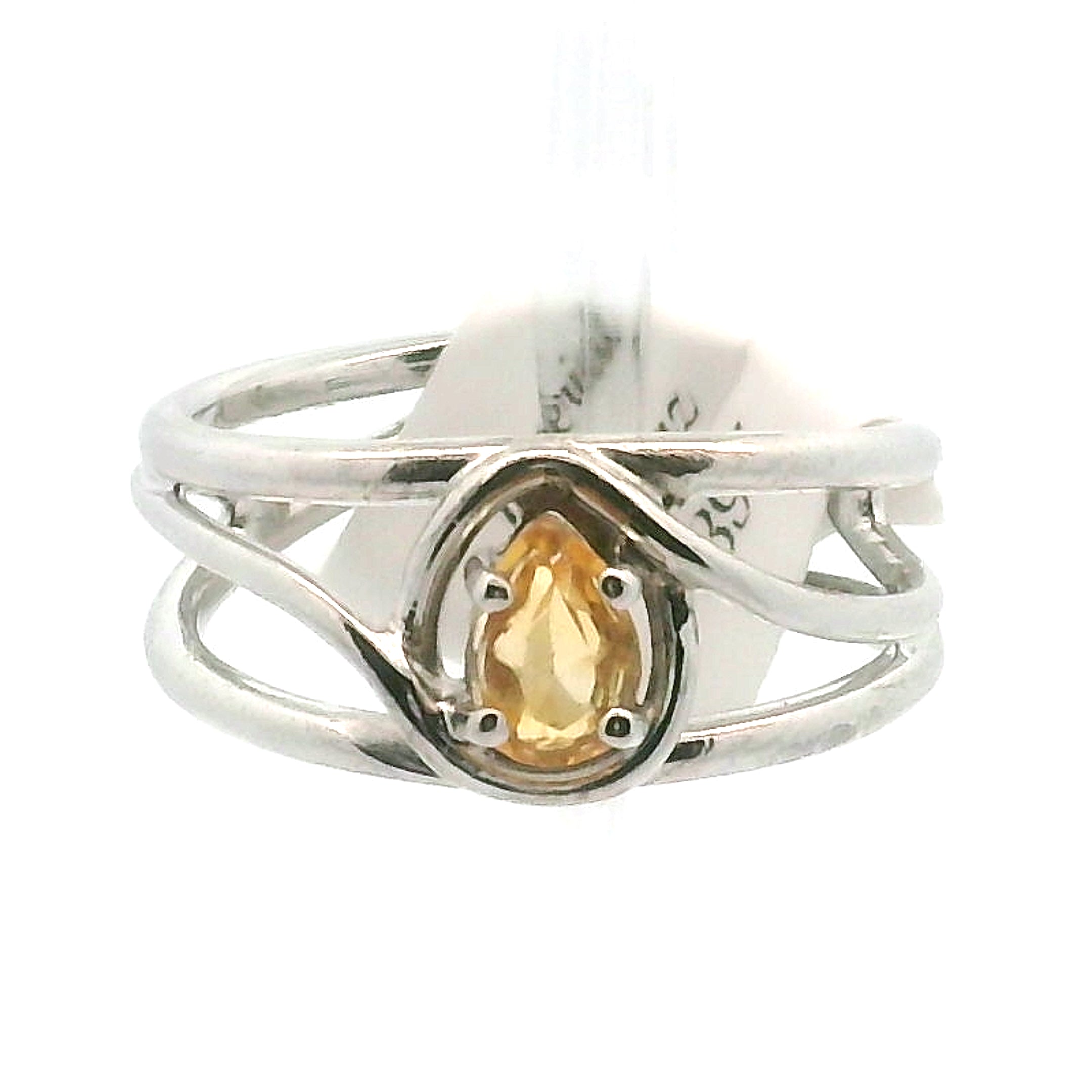 Imperial Topaz Midi Cuff Ring .925 Sterling Silver for Spiritual Transformation