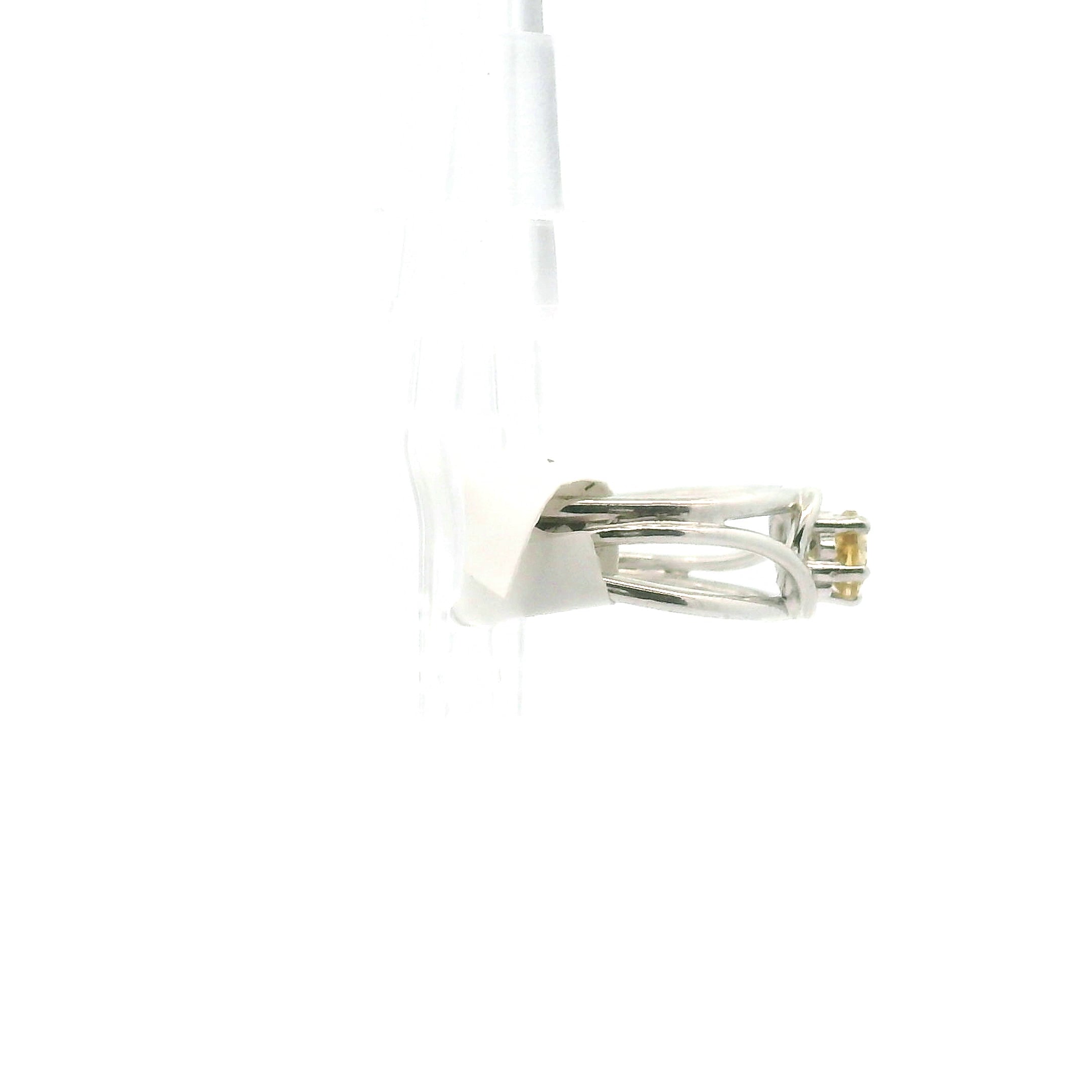 Citrine Star Midi Adjustable Finger Cuff Ring .925 Silver for Abundance, Good Luck and Positivity