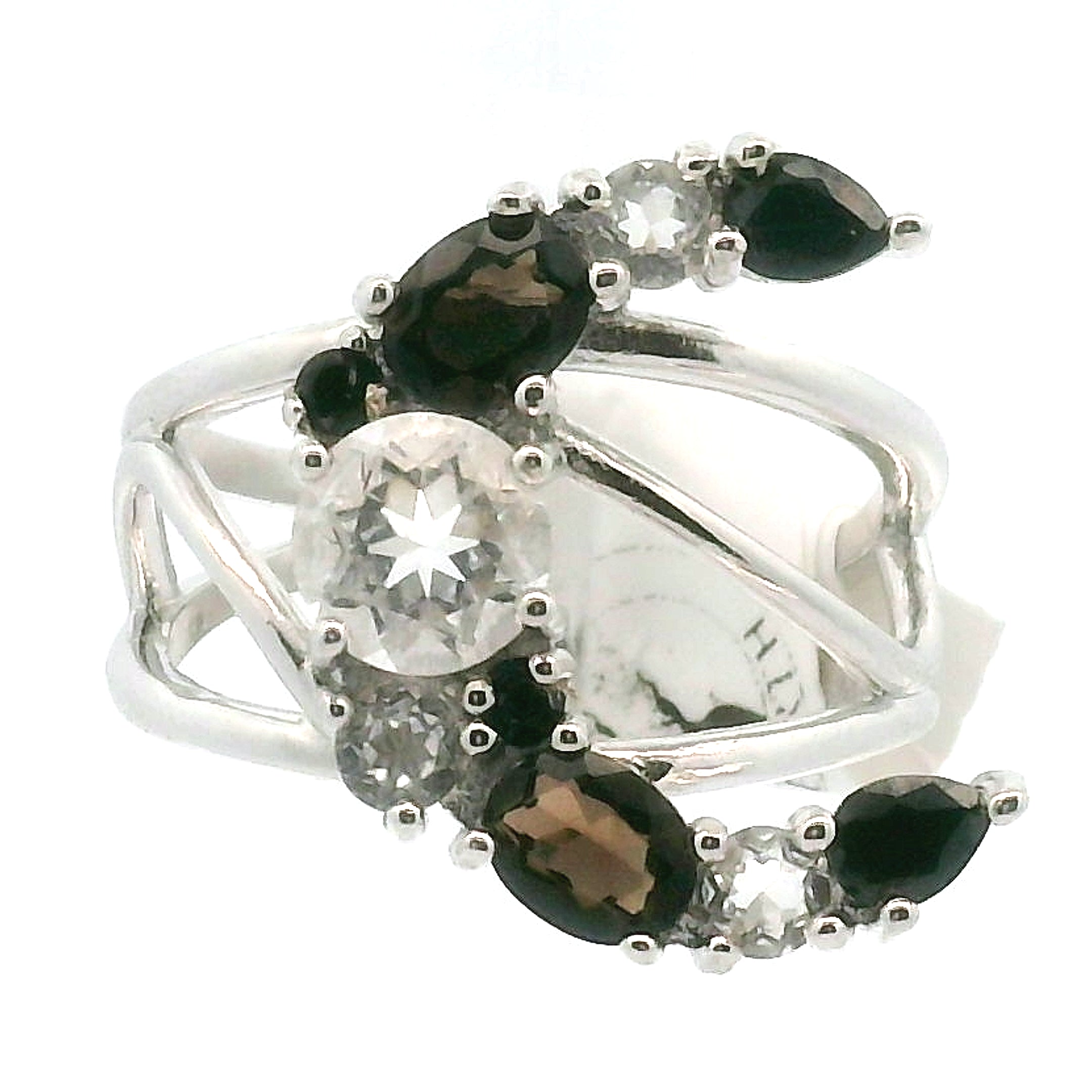 Moon Cuff Ring .925 Silver for Higher Levels of Awareness, Peaceful Communication and Clarity
