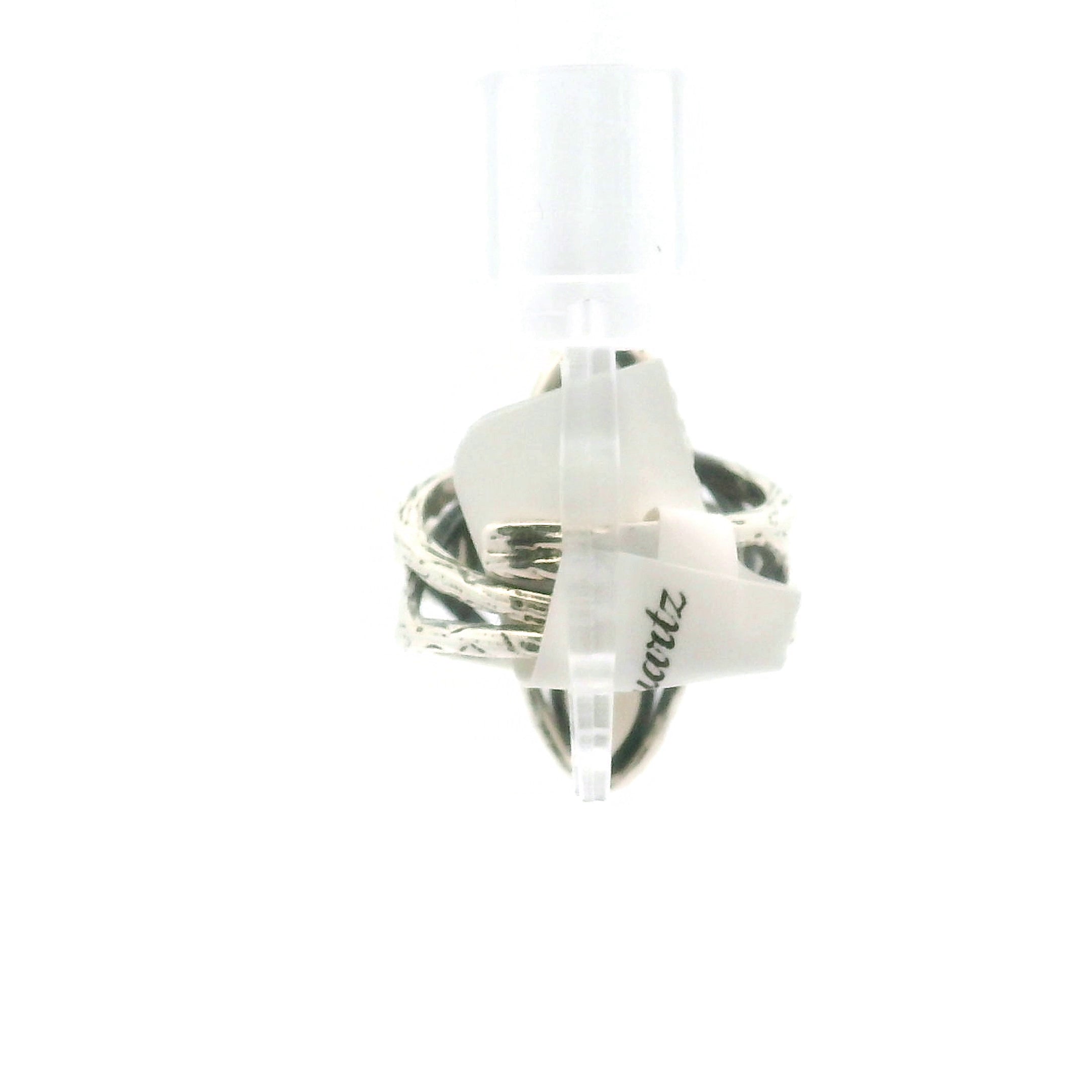 Cross Bad Witch Cuff Ring .925 Silver for Healing, Intention Setting and Manifesting your Desires