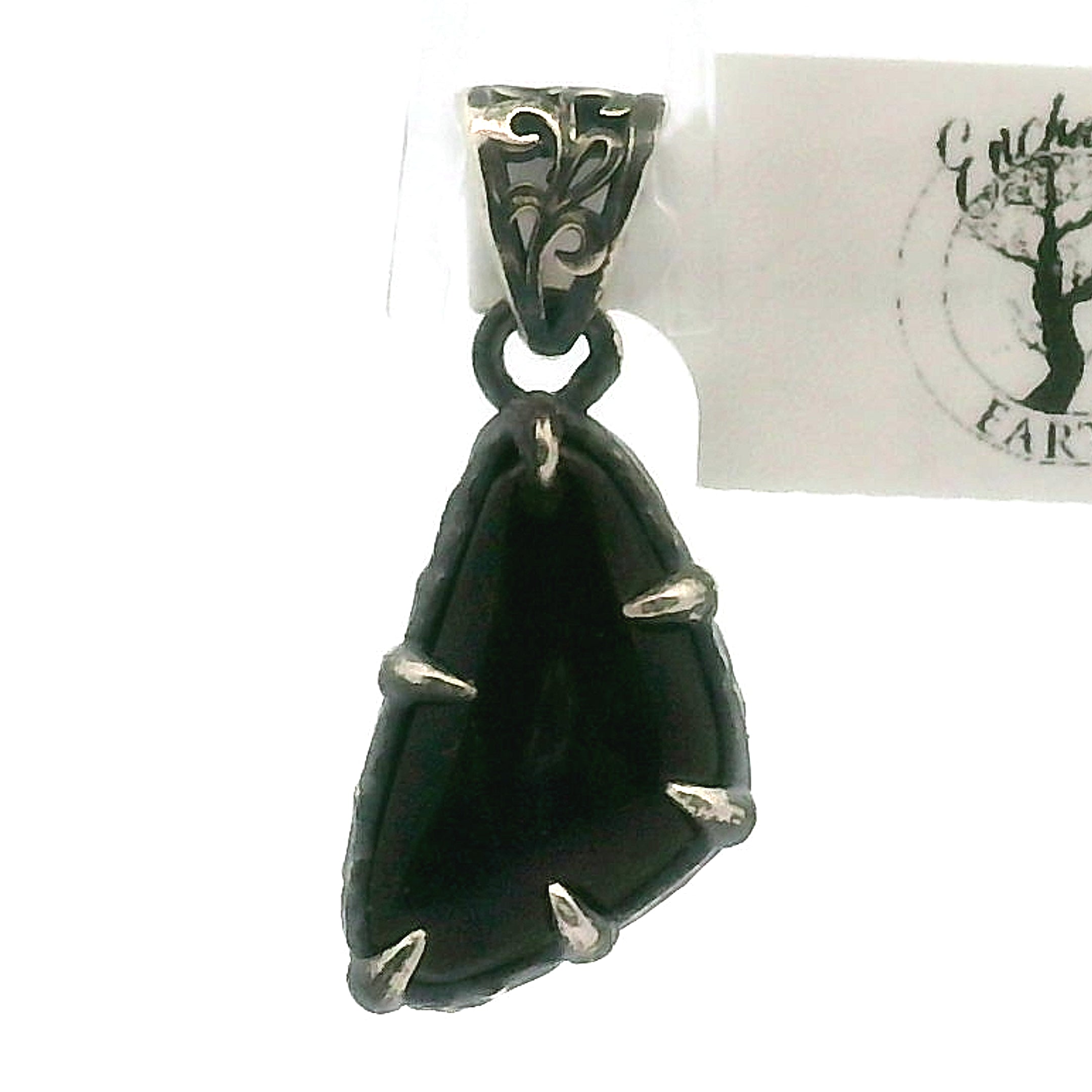 Ammolite Bad Witch Pendant .925 Silver for Transformation and Boosting your Life Force Energy