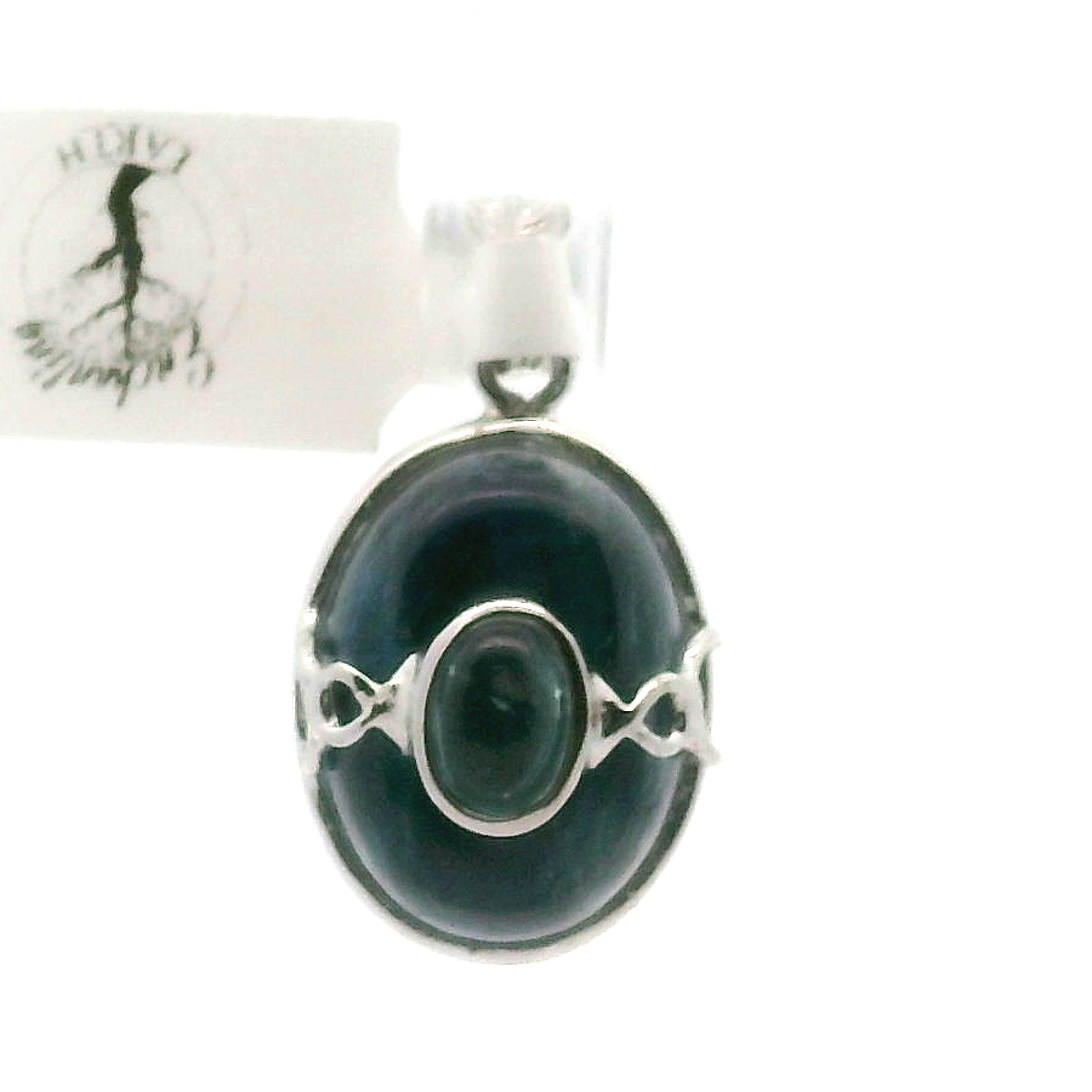 Blue Kyanite + Blue Apatite Pendant .925 Silver for Support on a New Beginning