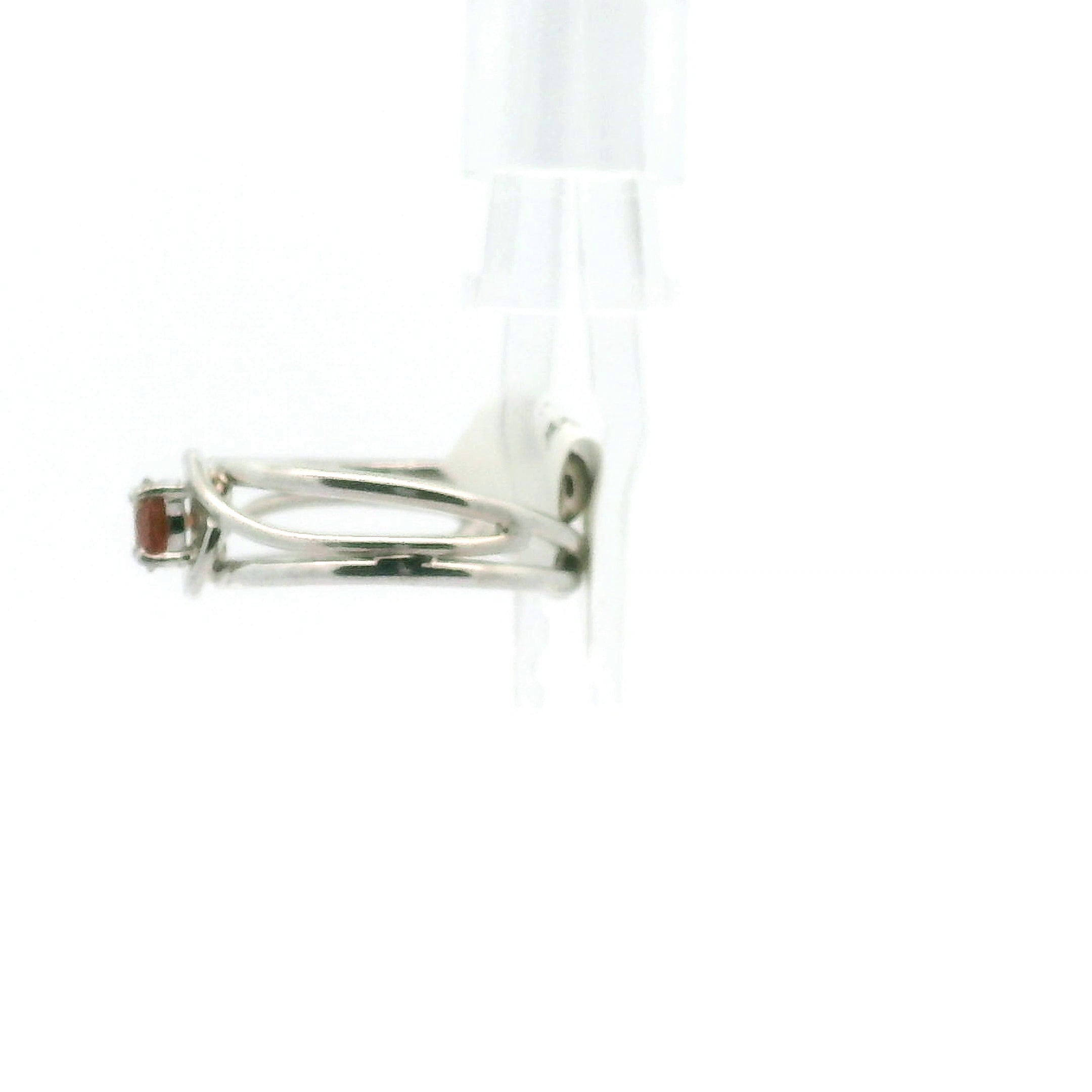Mozambique Sapphire Midi Cuff Ring .925 Sterling Silver for Wealth and Empowerment