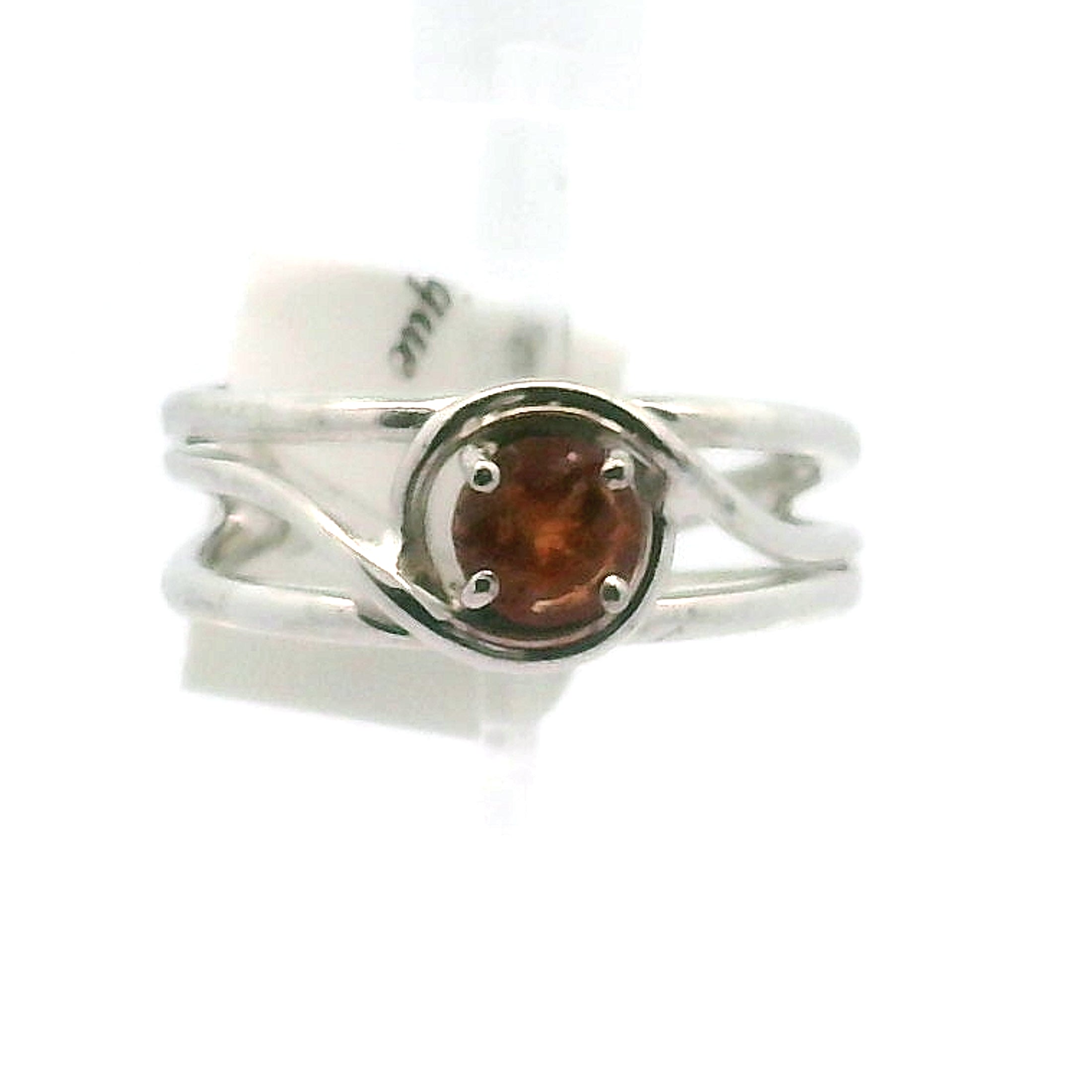 Mozambique Sapphire Midi Cuff Ring .925 Sterling Silver for Wealth and Empowerment