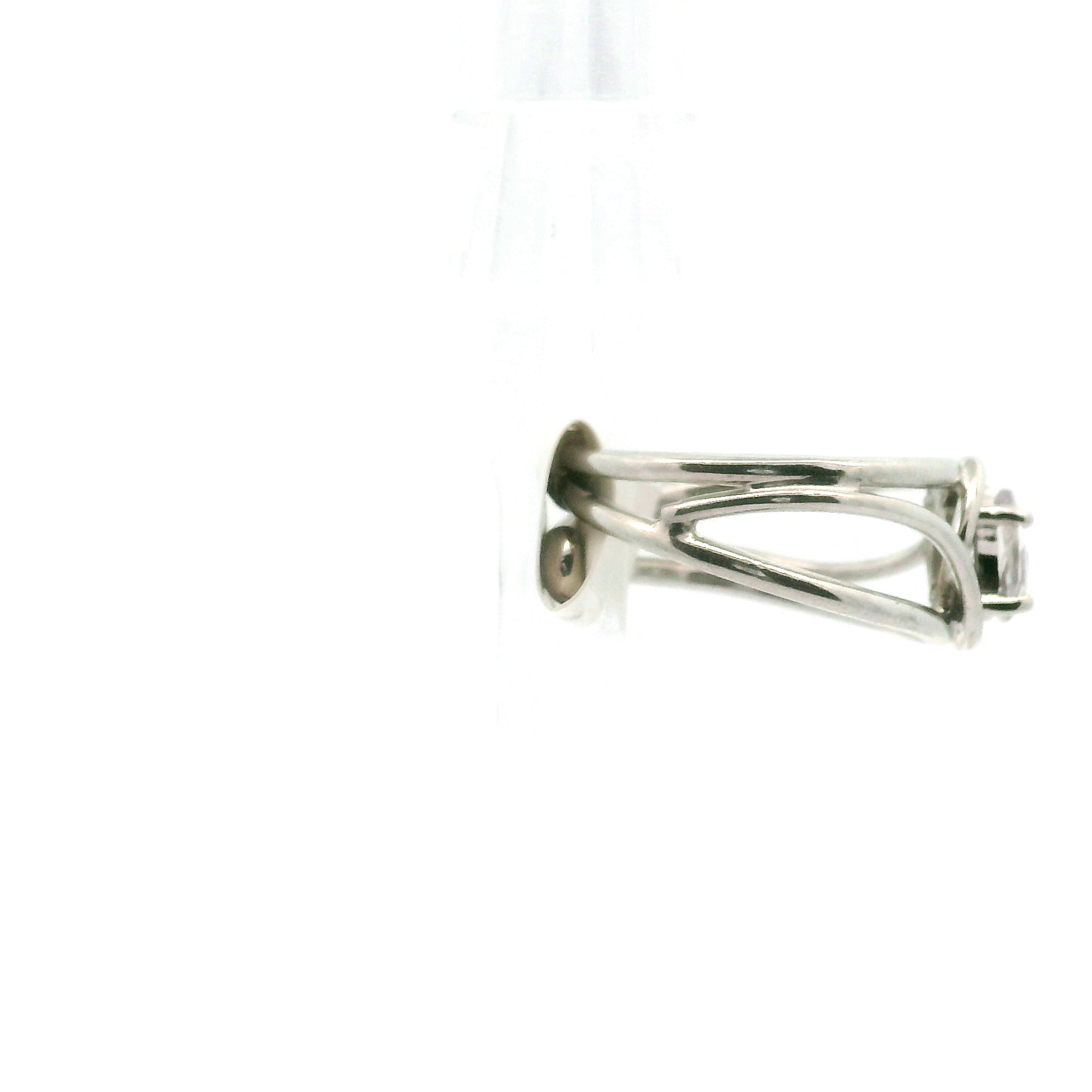 Kunzite Midi Cuff Ring .925 Silver for Emotional Healing, Joy and Love