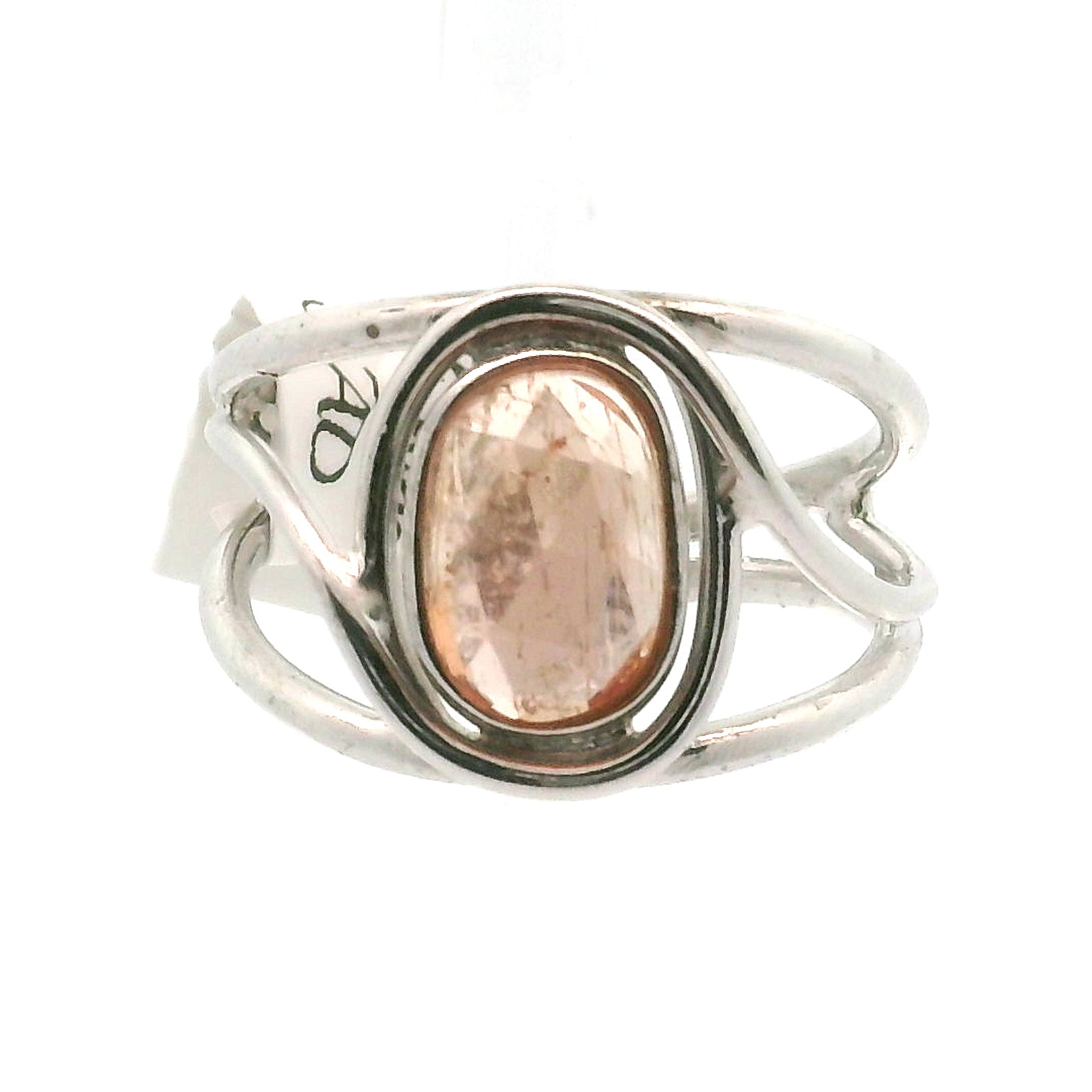 Imperial Topaz Midi Cuff Ring .925 Sterling Silver for Spiritual Transformation