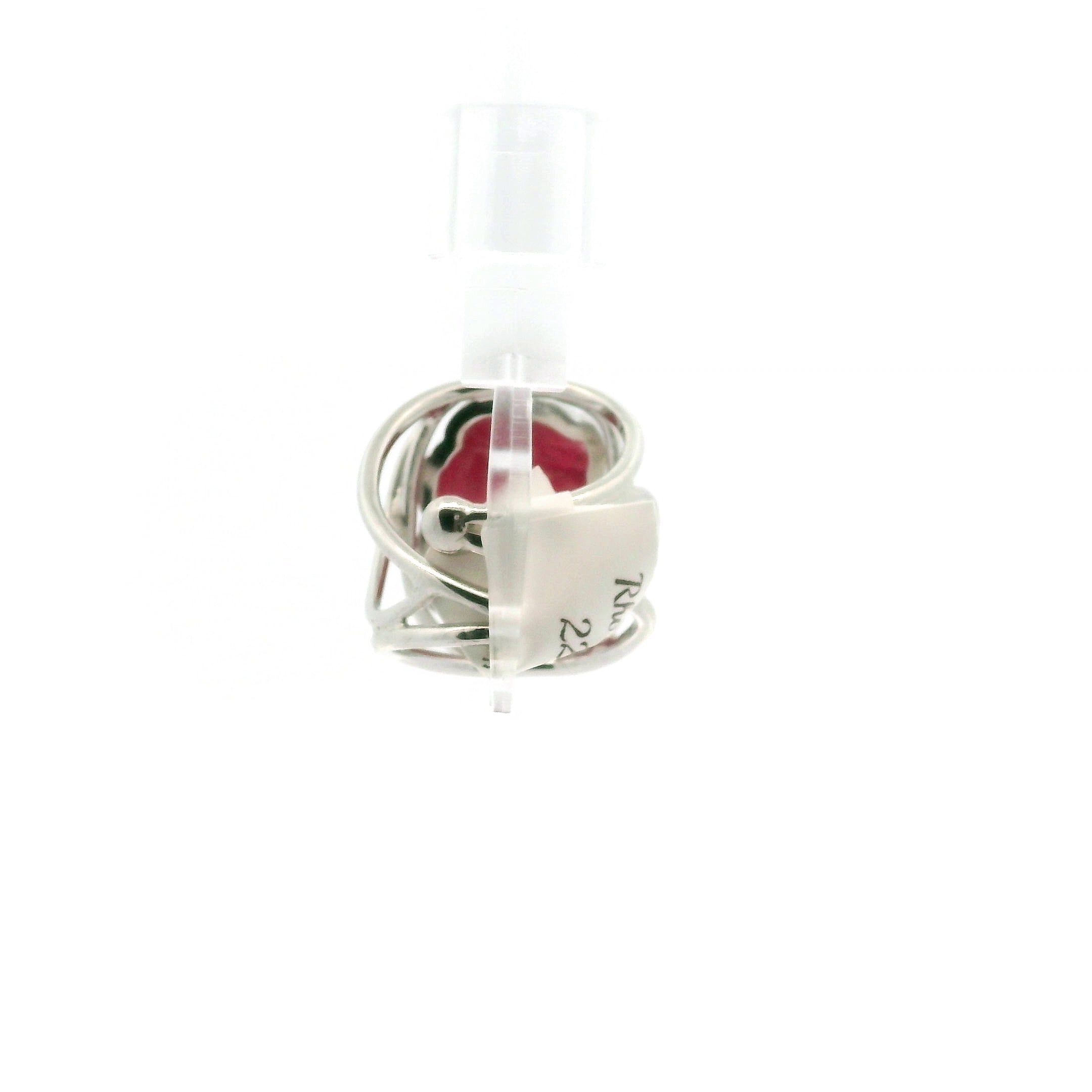Rhodonite Money Toad Cuff Ring Adjustable Ring .925 Sterling Silver for Attracting Love, Harmonizing Relationships and Knowing your Worth