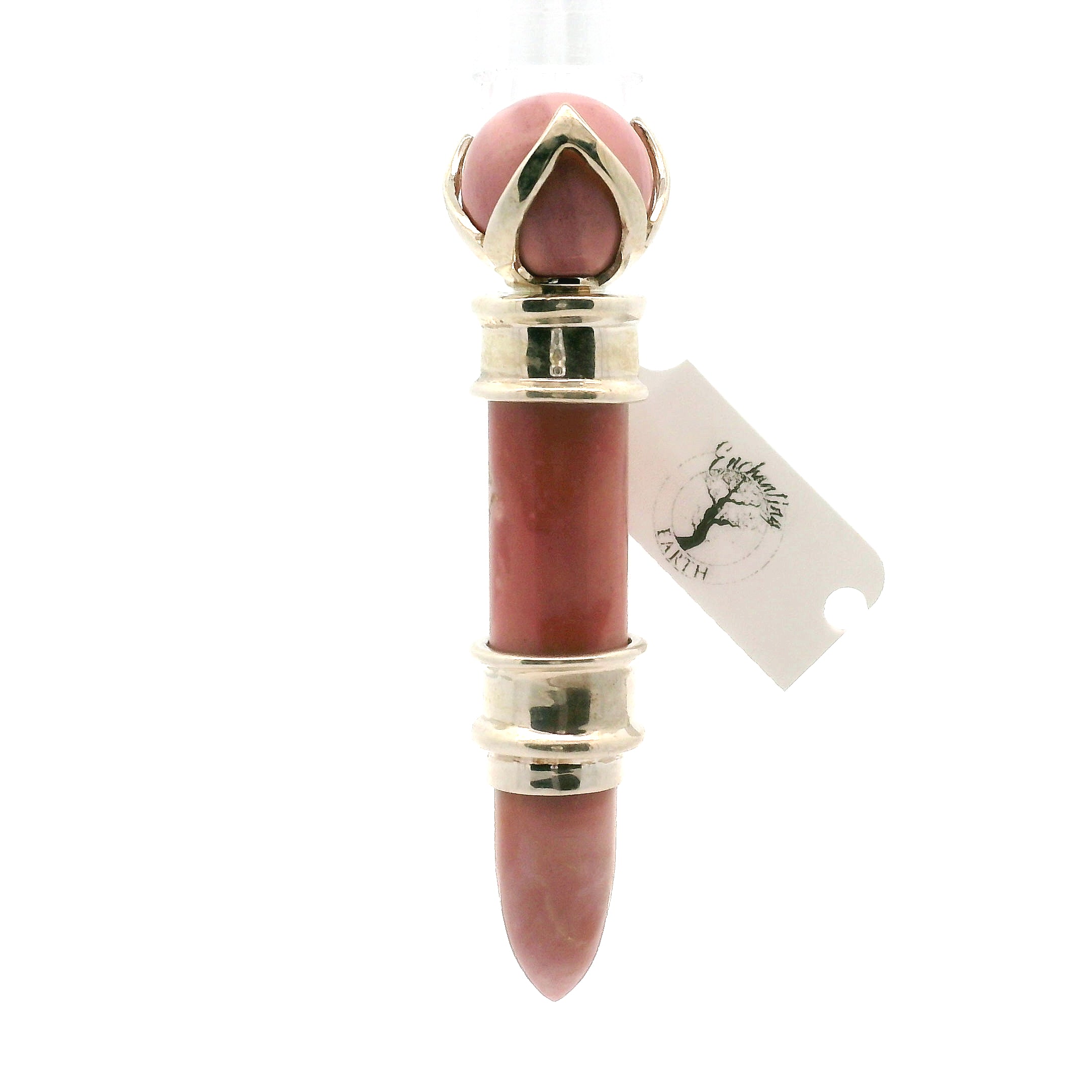 Pink Opal Wandlet .925 Silver for Love, Romance and Peace