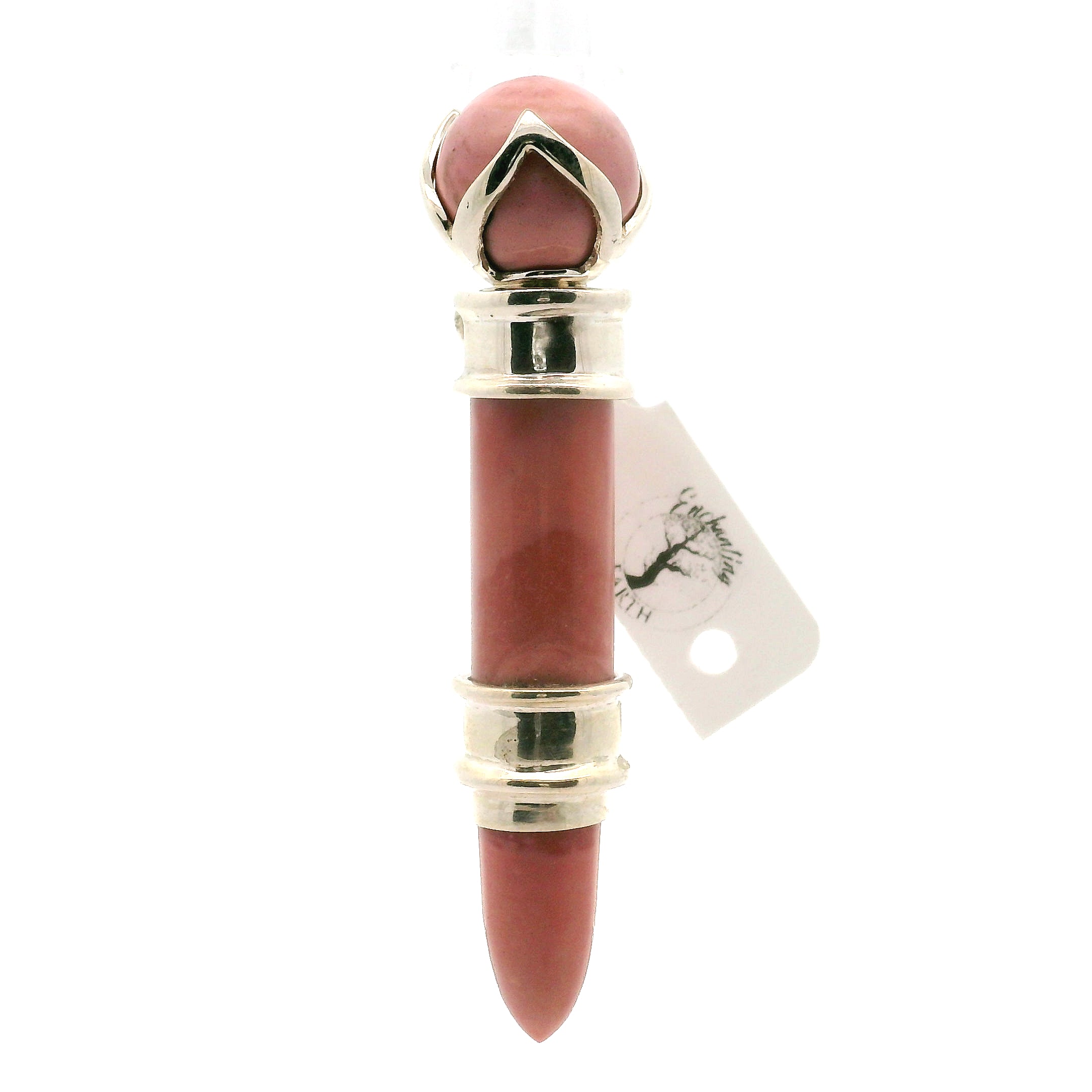 Pink Opal Wandlet .925 Silver for Love, Romance and Peace