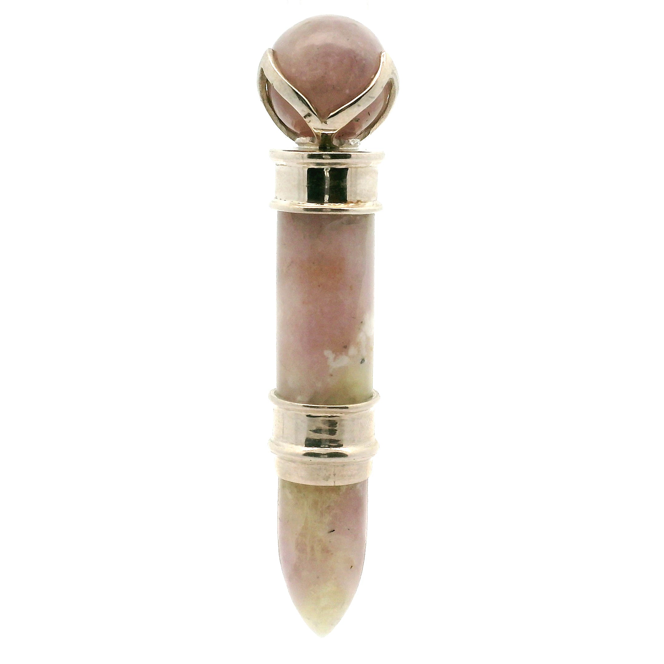 Greenland Hackmanite Wandlet .925 Silver for Enhanced Meditation and Spiritual Awakening