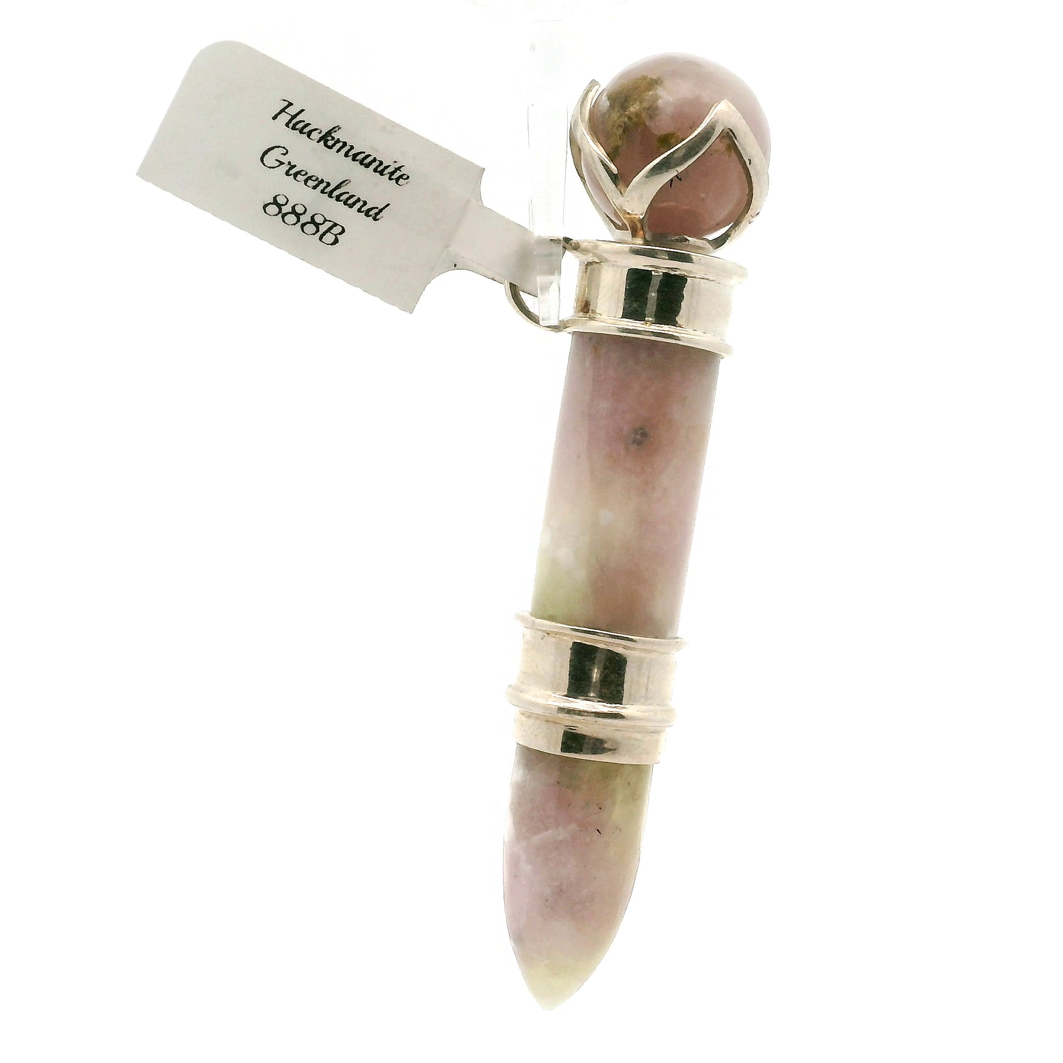 Greenland Hackmanite Wandlet .925 Silver for Enhanced Meditation and Spiritual Awakening
