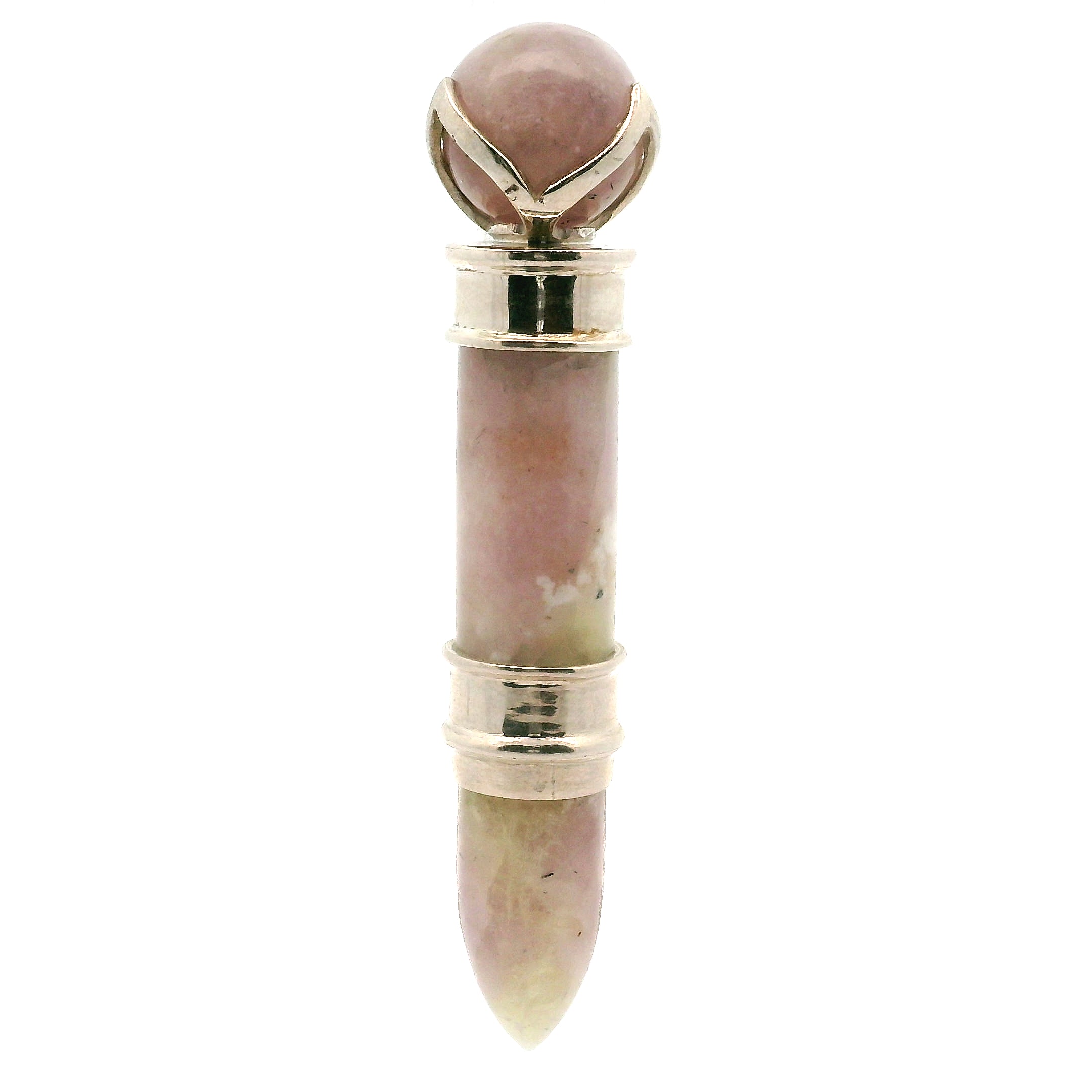 Greenland Hackmanite Wandlet .925 Silver for Enhanced Meditation and Spiritual Awakening