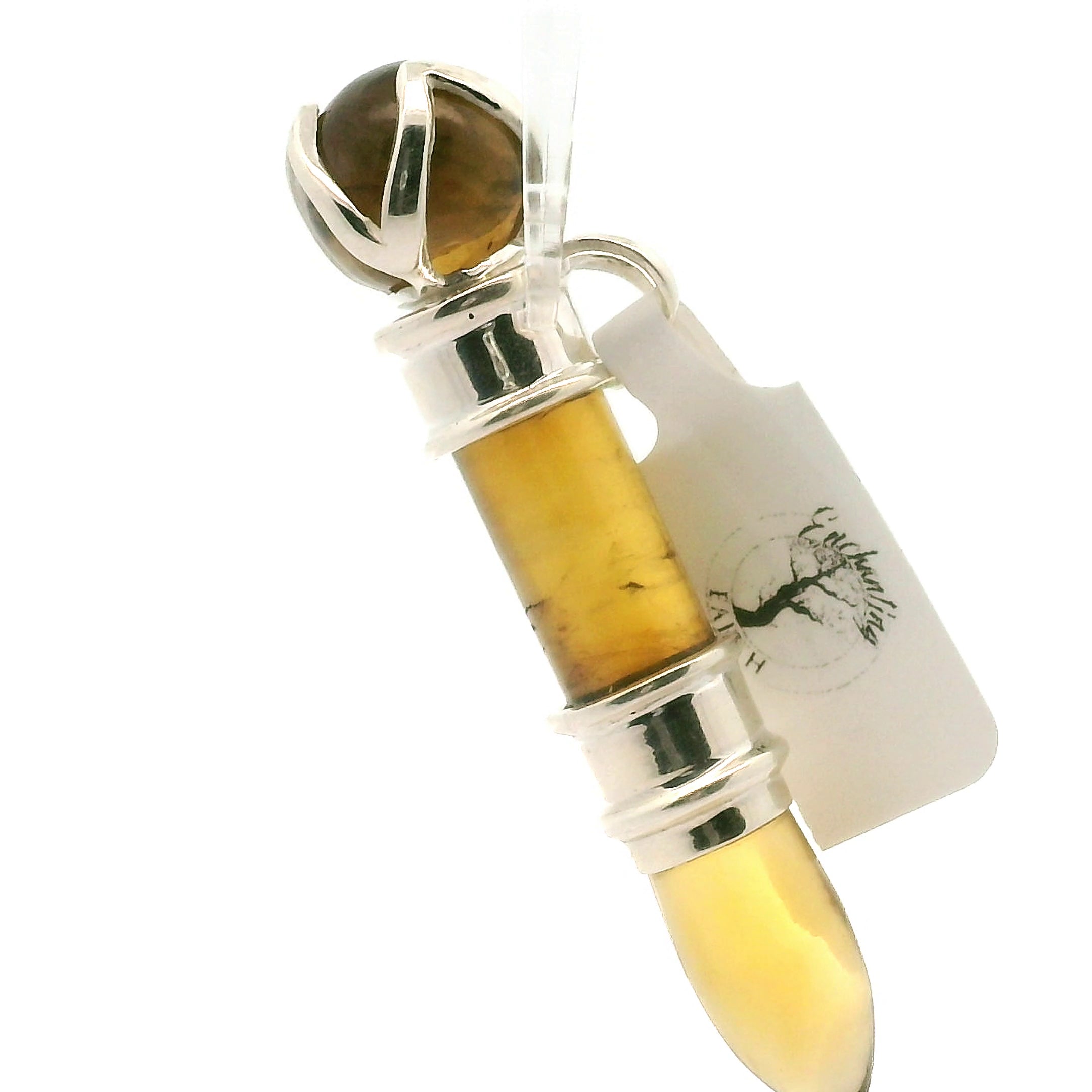 Citrine Wandlet .925 Silver for Fortune and Prosperity