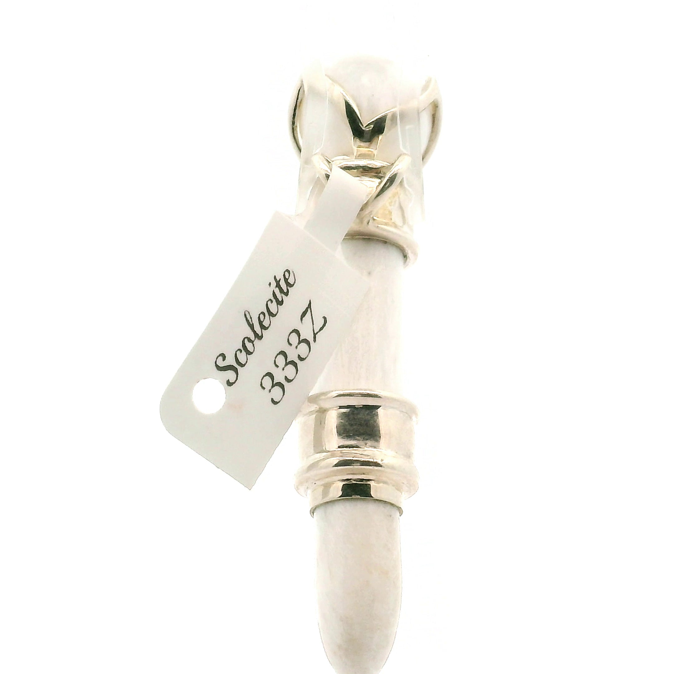 Scolecite Wandlet .925 Silver for Inner Peace and Tranquility