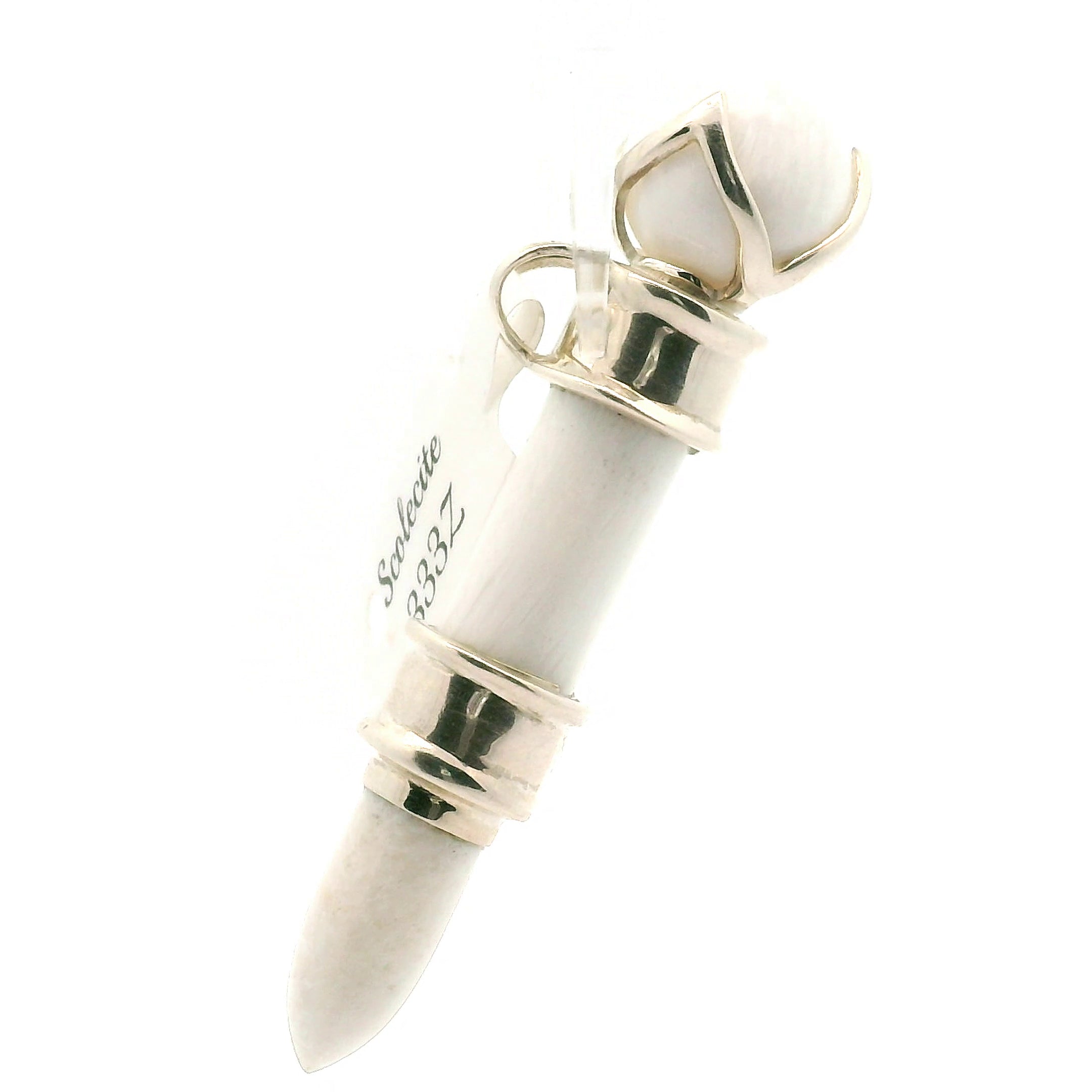 Scolecite Wandlet .925 Silver for Inner Peace and Tranquility