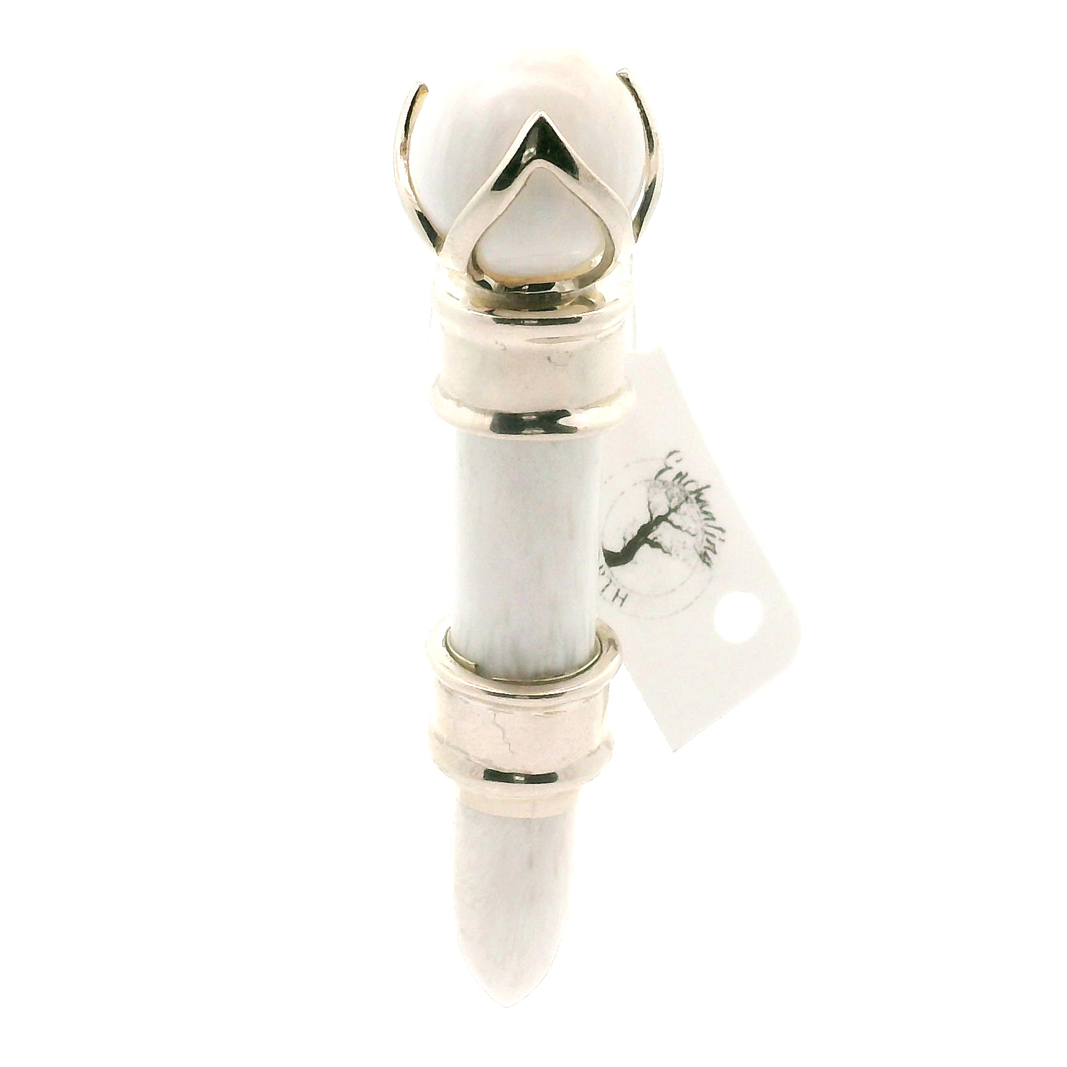 Scolecite Wandlet .925 Silver for Inner Peace and Tranquility