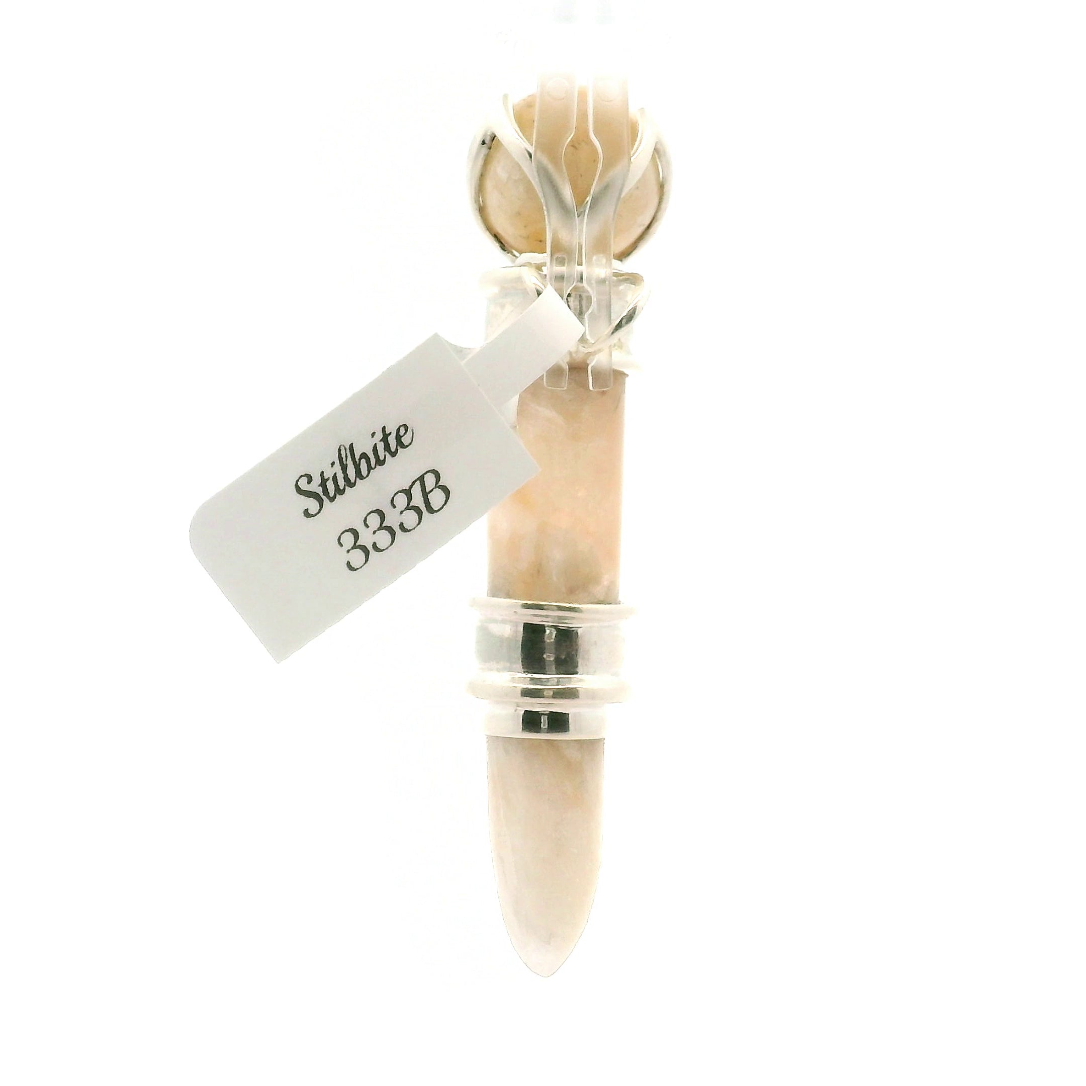 Stilbite Wandlet .925 Silver for Clarity and Spiritual Awakening