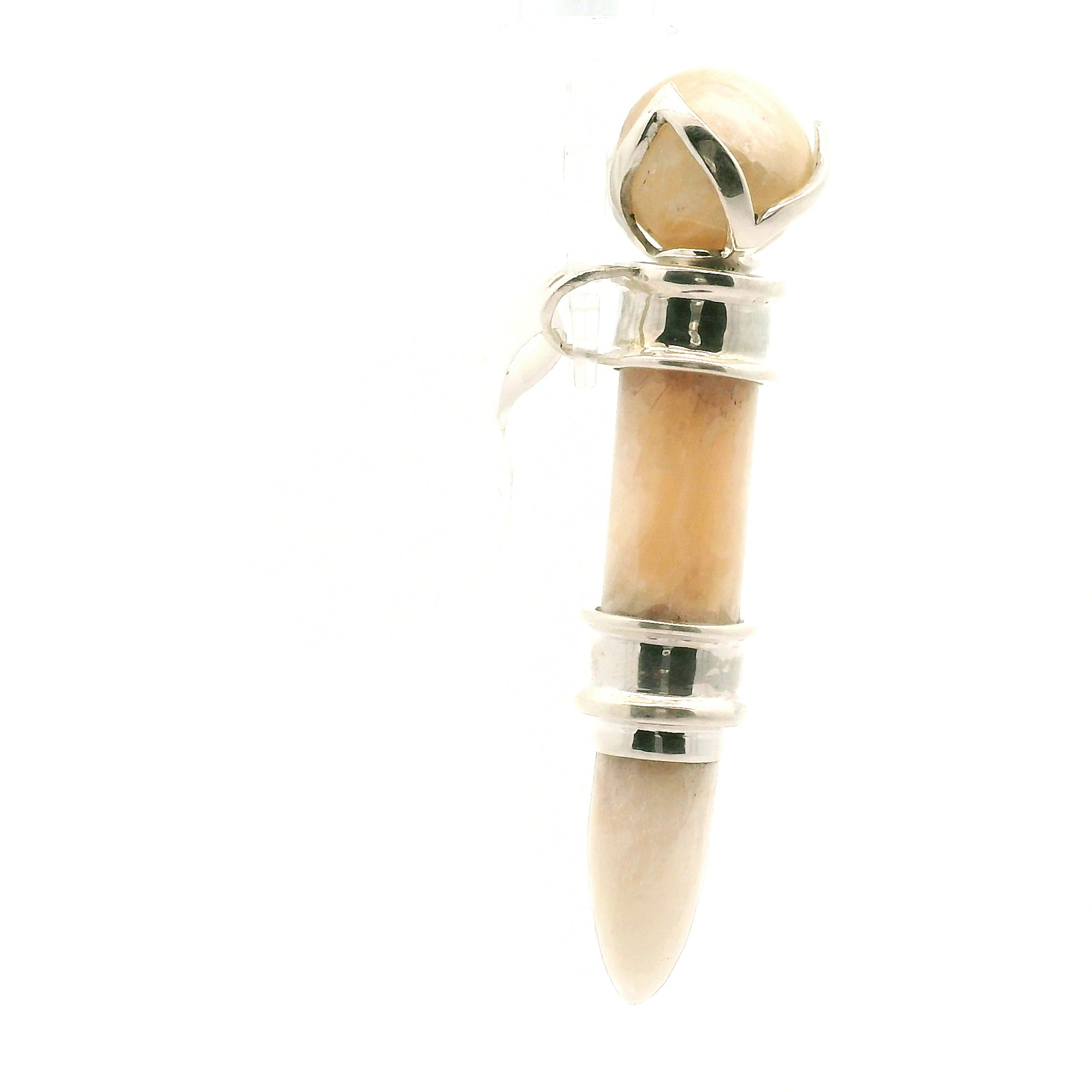 Stilbite Wandlet .925 Silver for Clarity and Spiritual Awakening