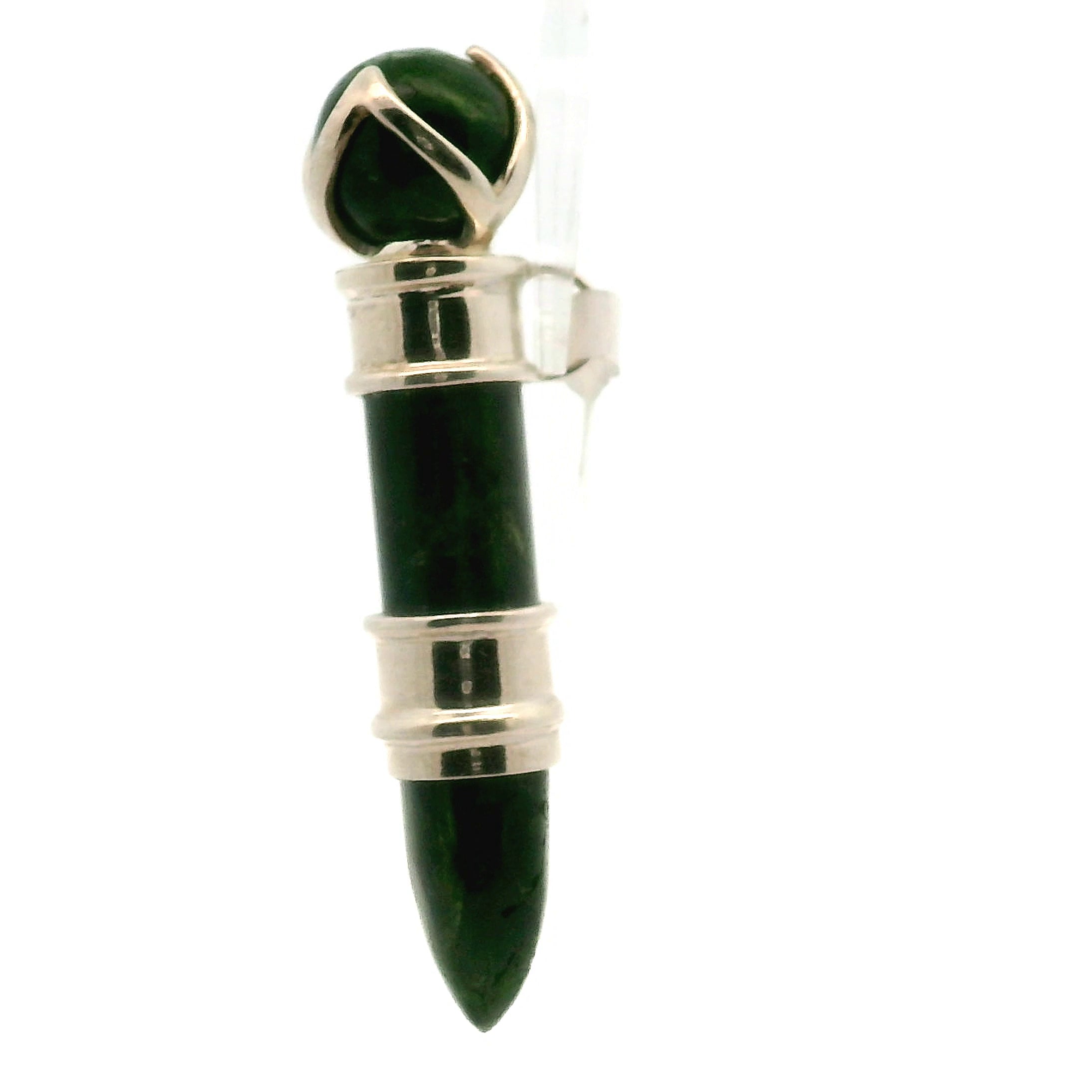 Chrome Diopside Wandlet .925 Silver for Healing and Intention Setting