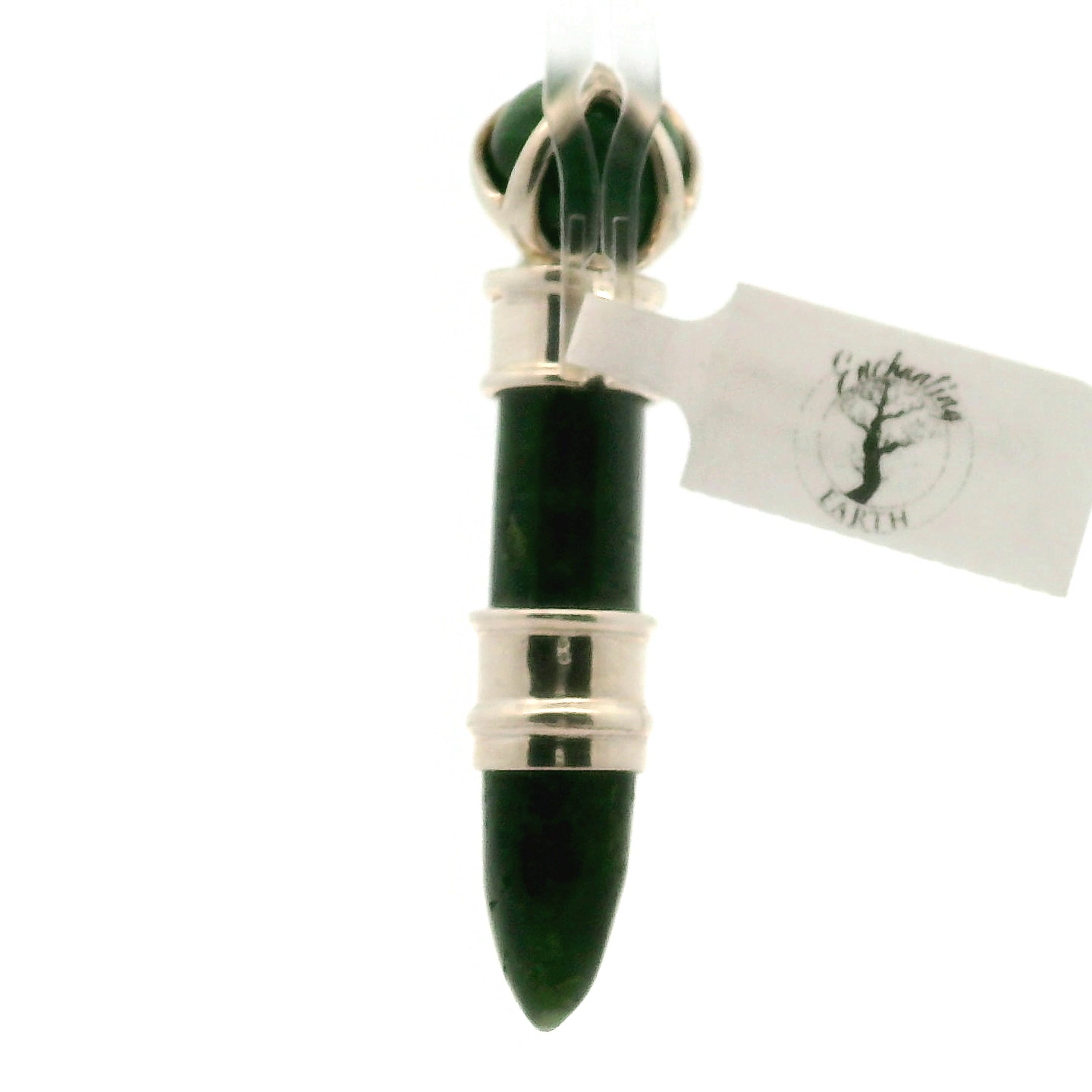 Chrome Diopside Wandlet .925 Silver for Healing and Intention Setting