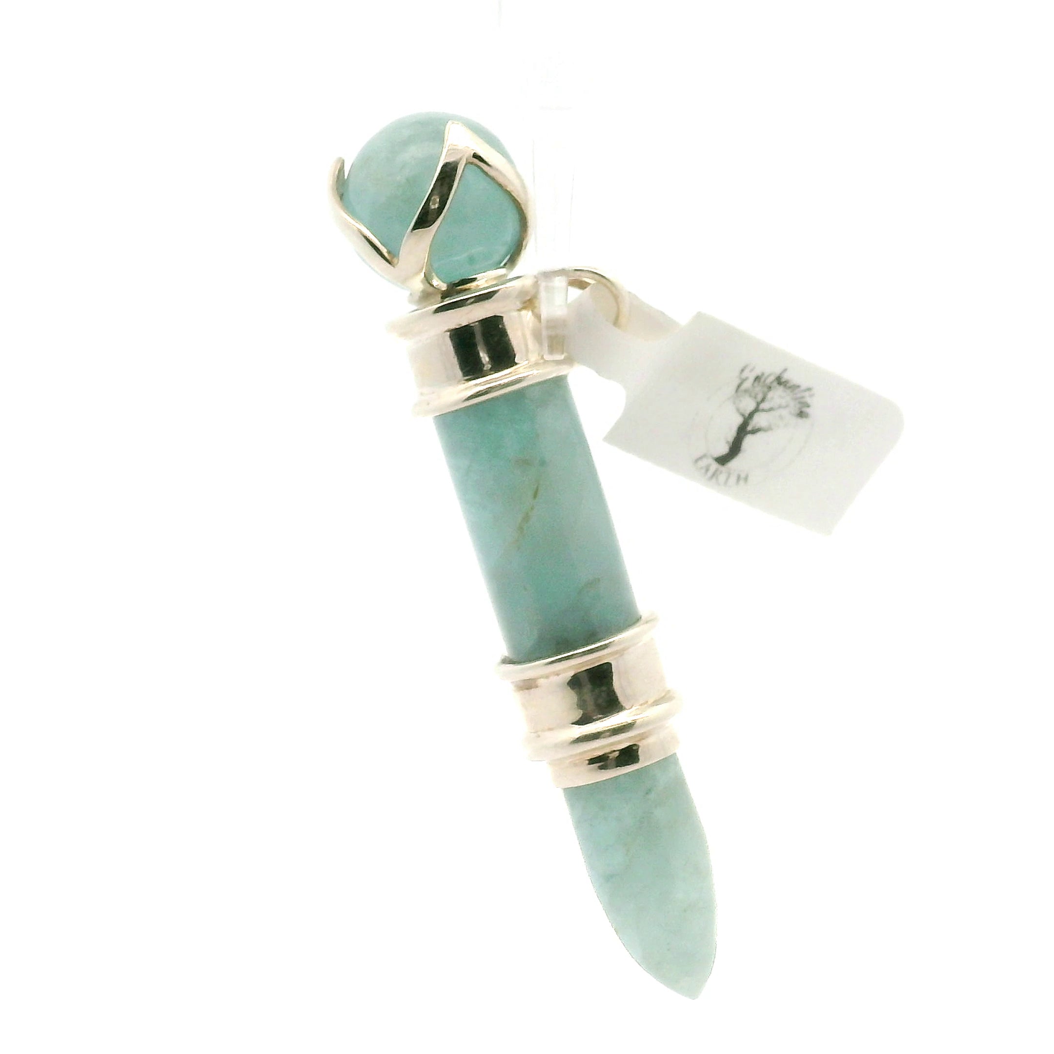 Aquamarine Wandlet .925 Silver for Courage and Truth