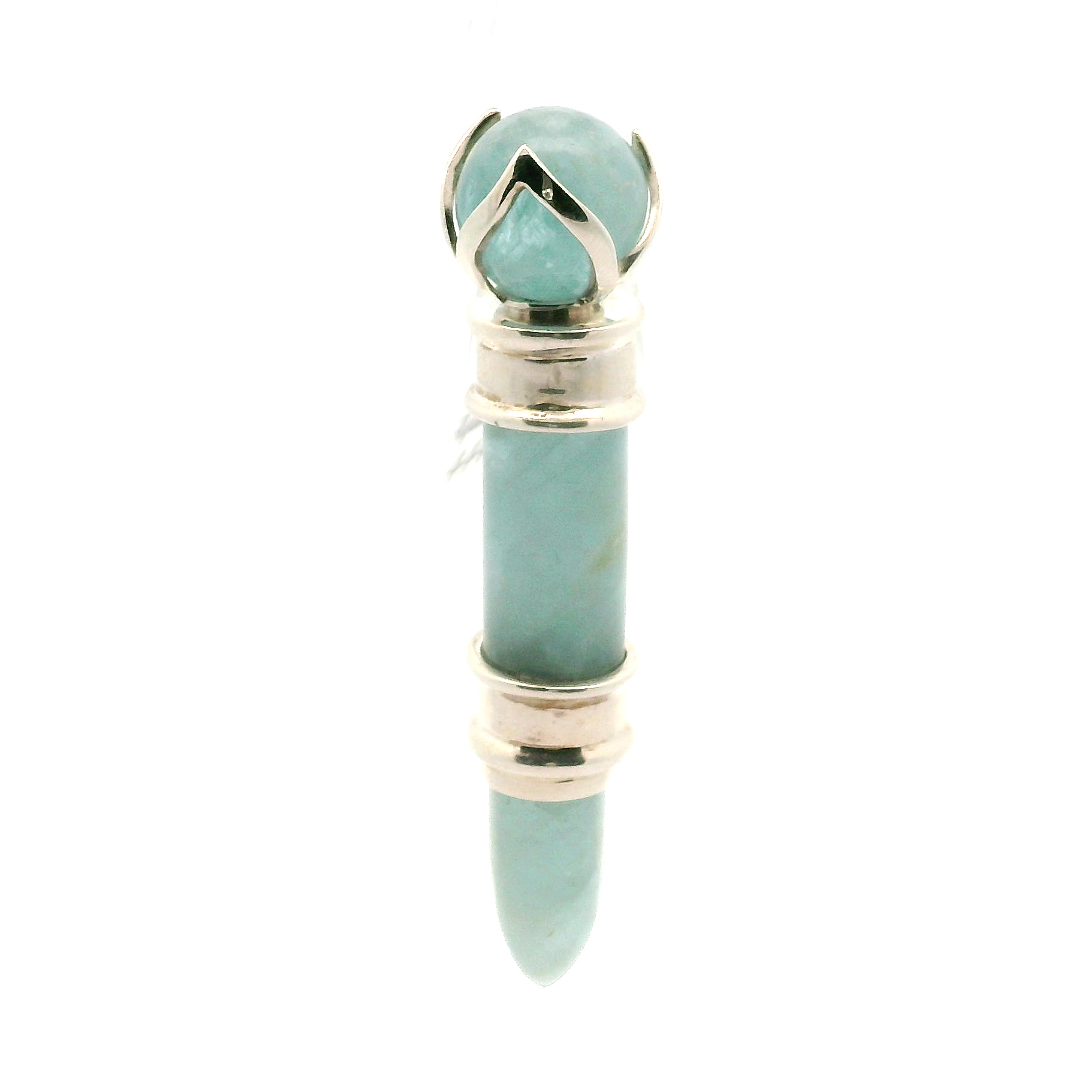 Aquamarine Wandlet .925 Silver for Courage and Truth