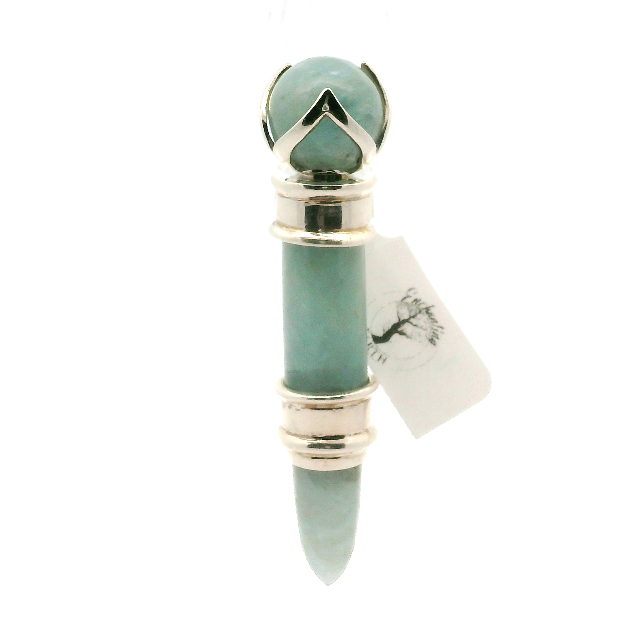 Aquamarine Wandlet .925 Silver for Courage and Truth