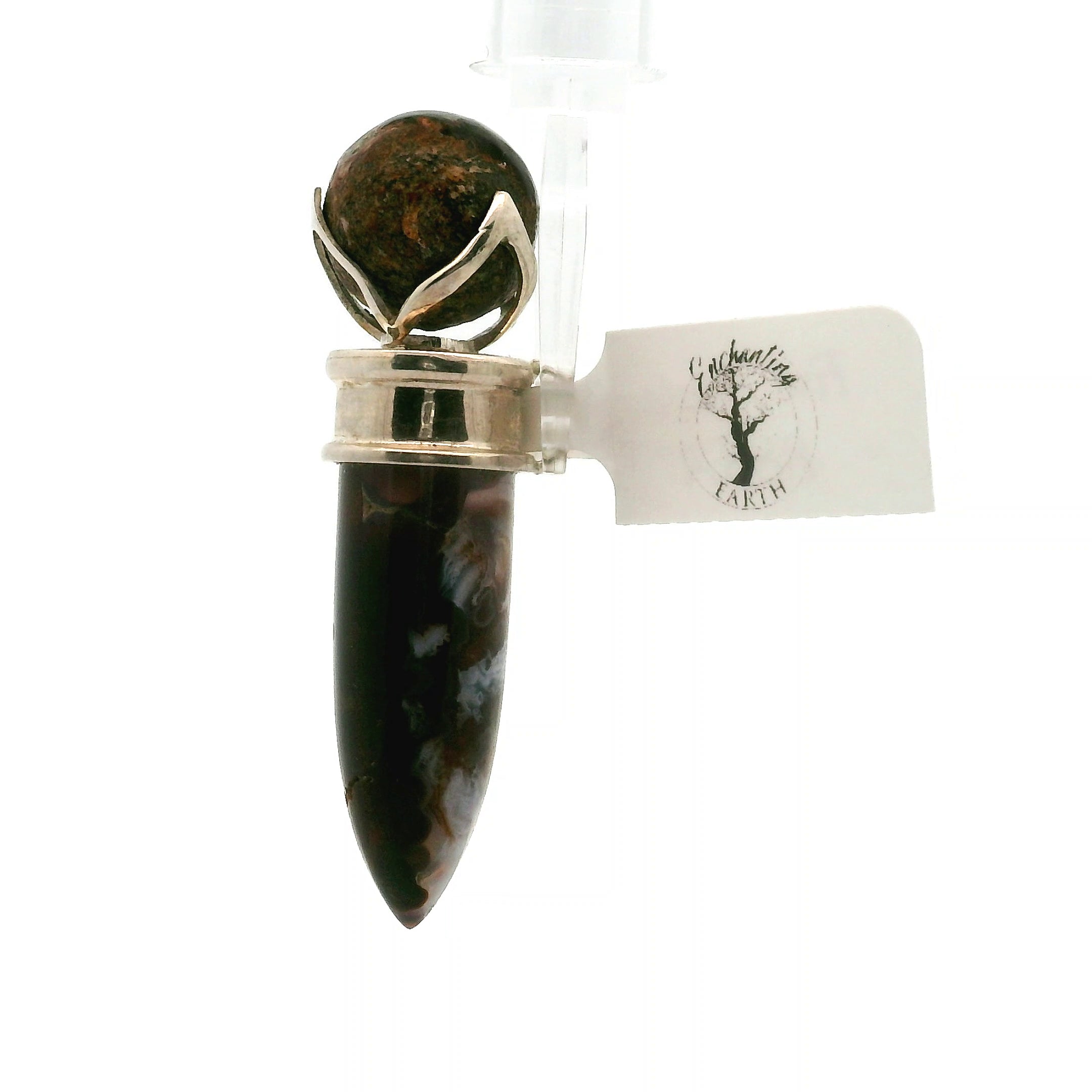 Fire Agate Wandlet .925 Silver for Creativity and Grounding