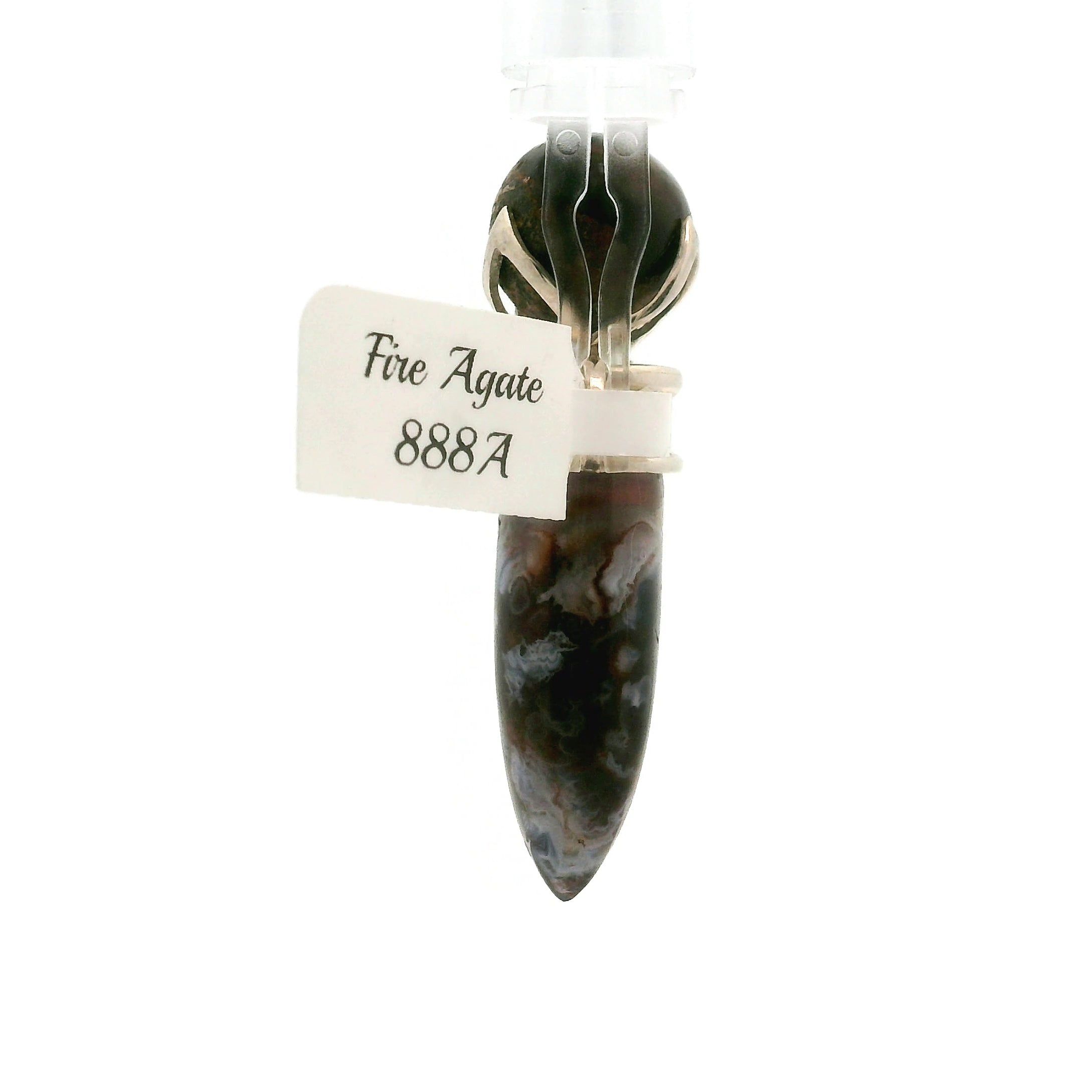 Fire Agate Wandlet .925 Silver for Creativity and Grounding