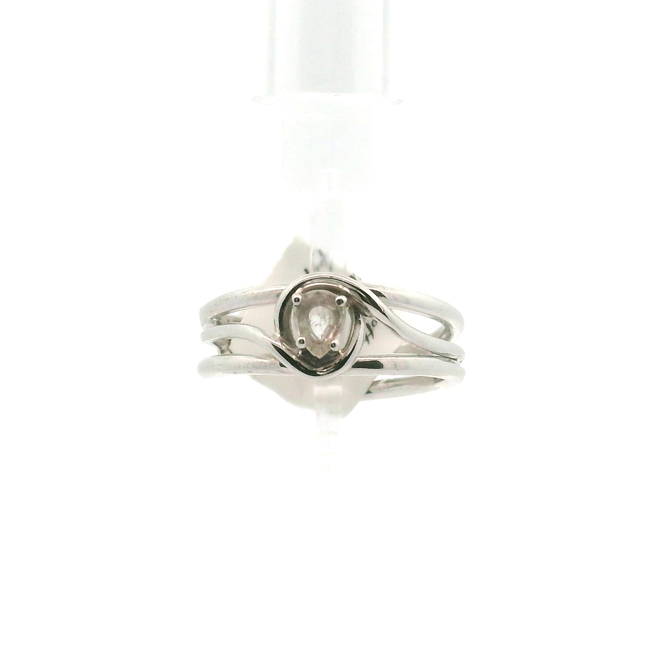 Poudretteite Cuff Ring .925 Silver for Elevating your Consciousness