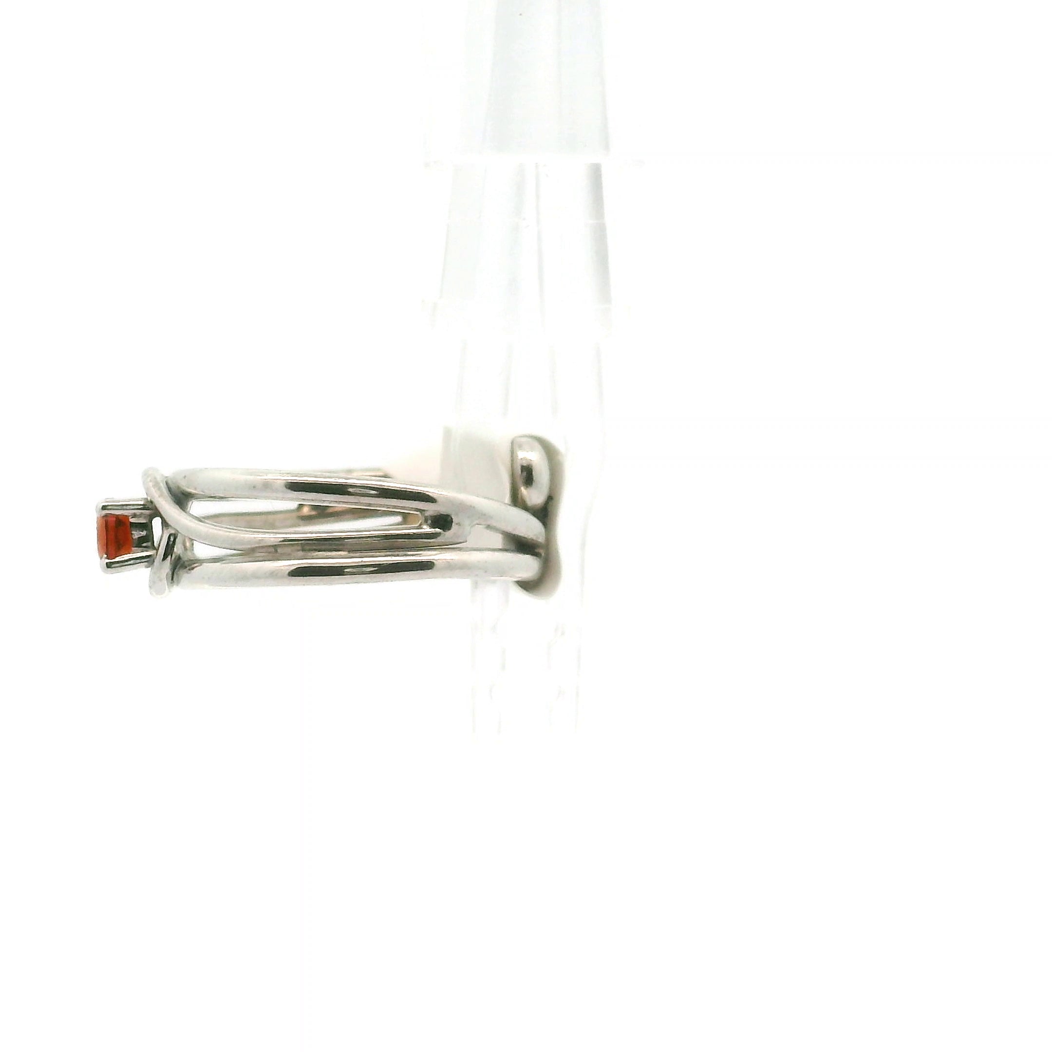 Citrine Midi Cuff Ring .925 Silver for Abundance, Good Luck and Positivity