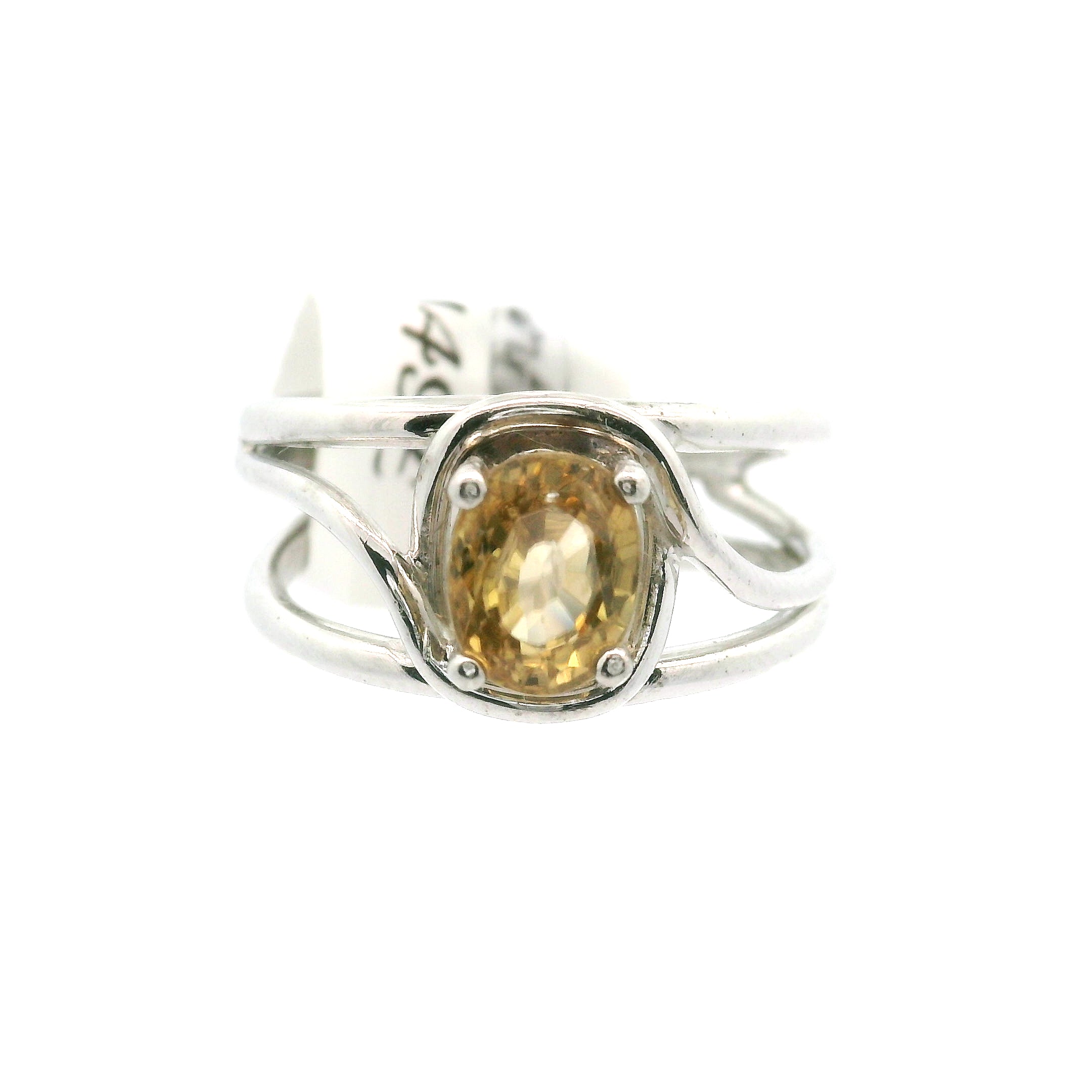 Sinhalite Cuff Ring .925 Silver for Inner Peace, New Ideas & Spiritual Awakening