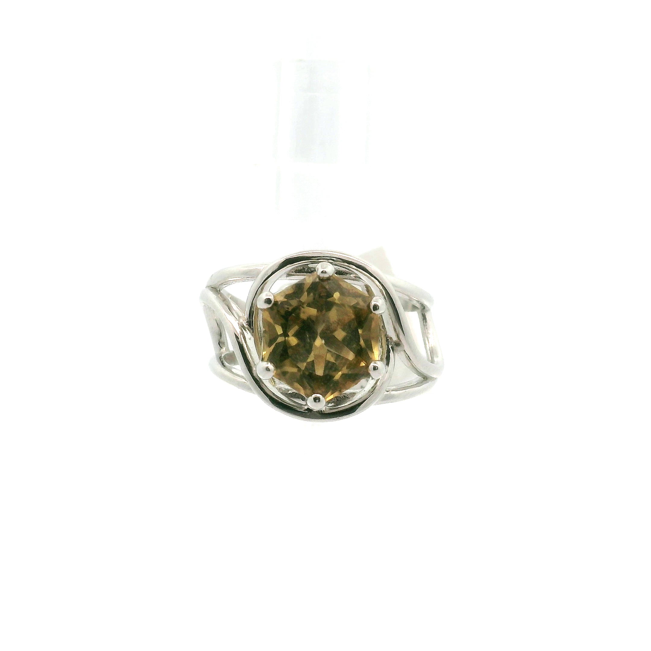 Sinhalite Cuff Ring .925 Silver for Inner Peace, New Ideas & Spiritual Awakening