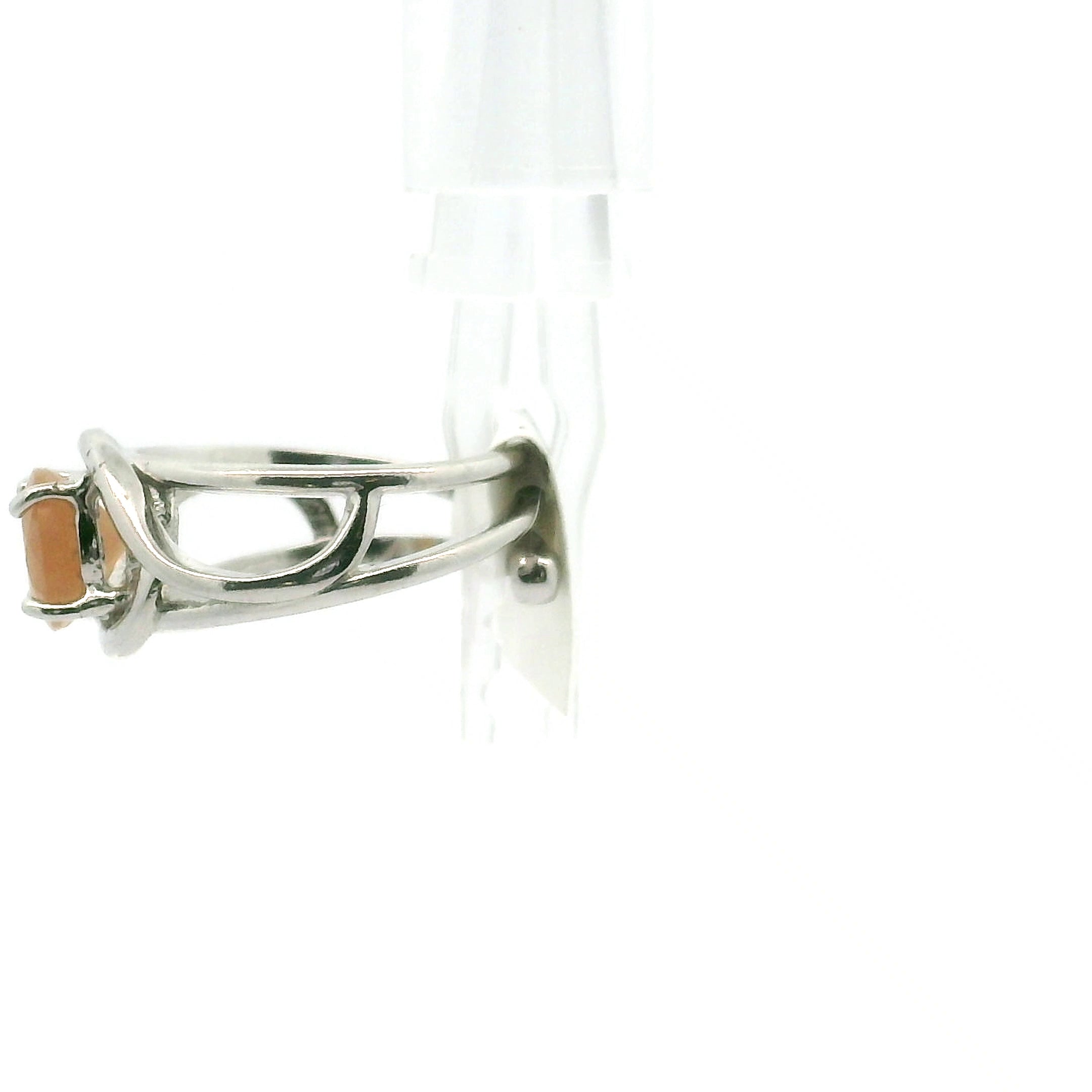 South African Olmite Midi Cuff Ring 925 Silver for Truth and Self-Awareness