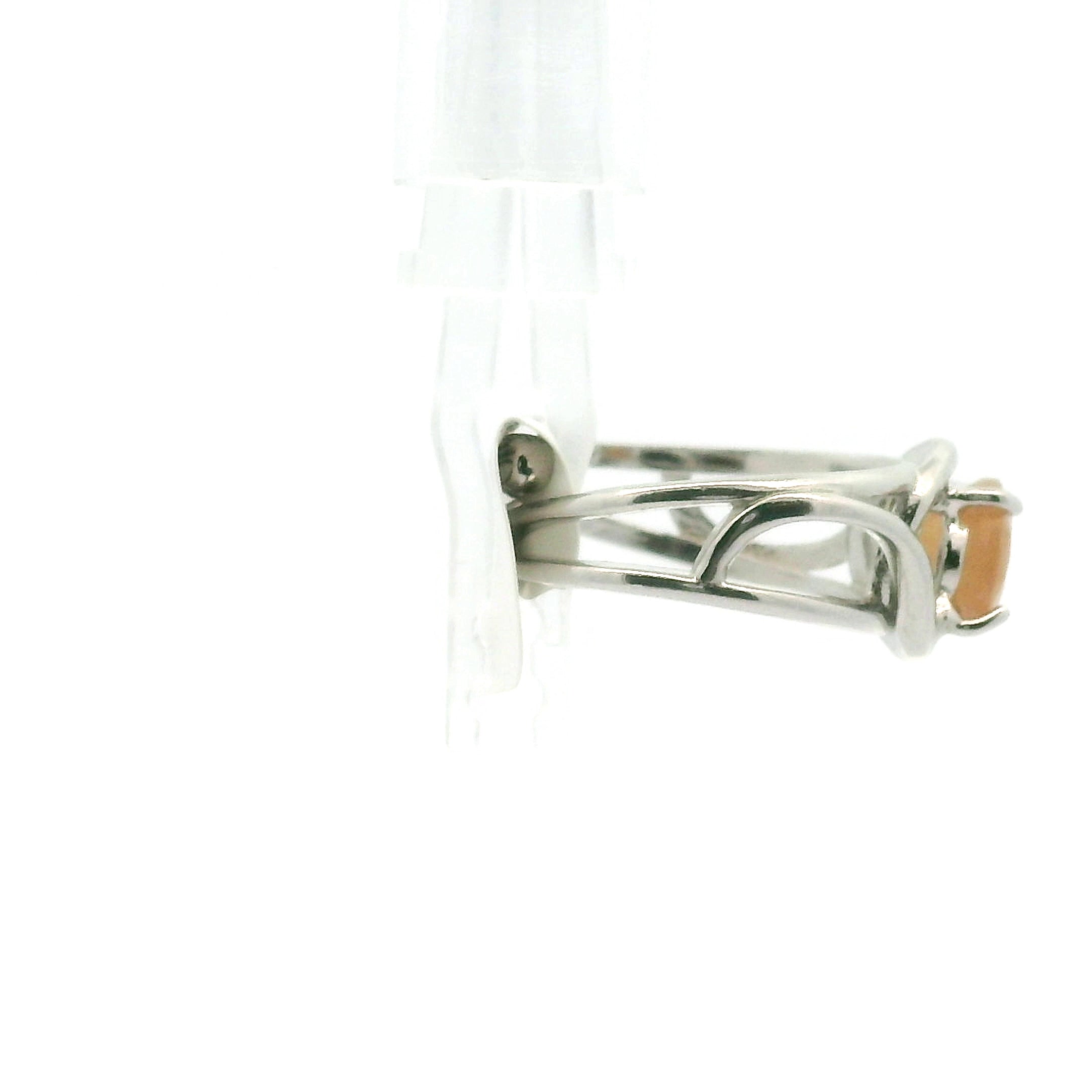 South African Olmite Midi Cuff Ring 925 Silver for Truth and Self-Awareness