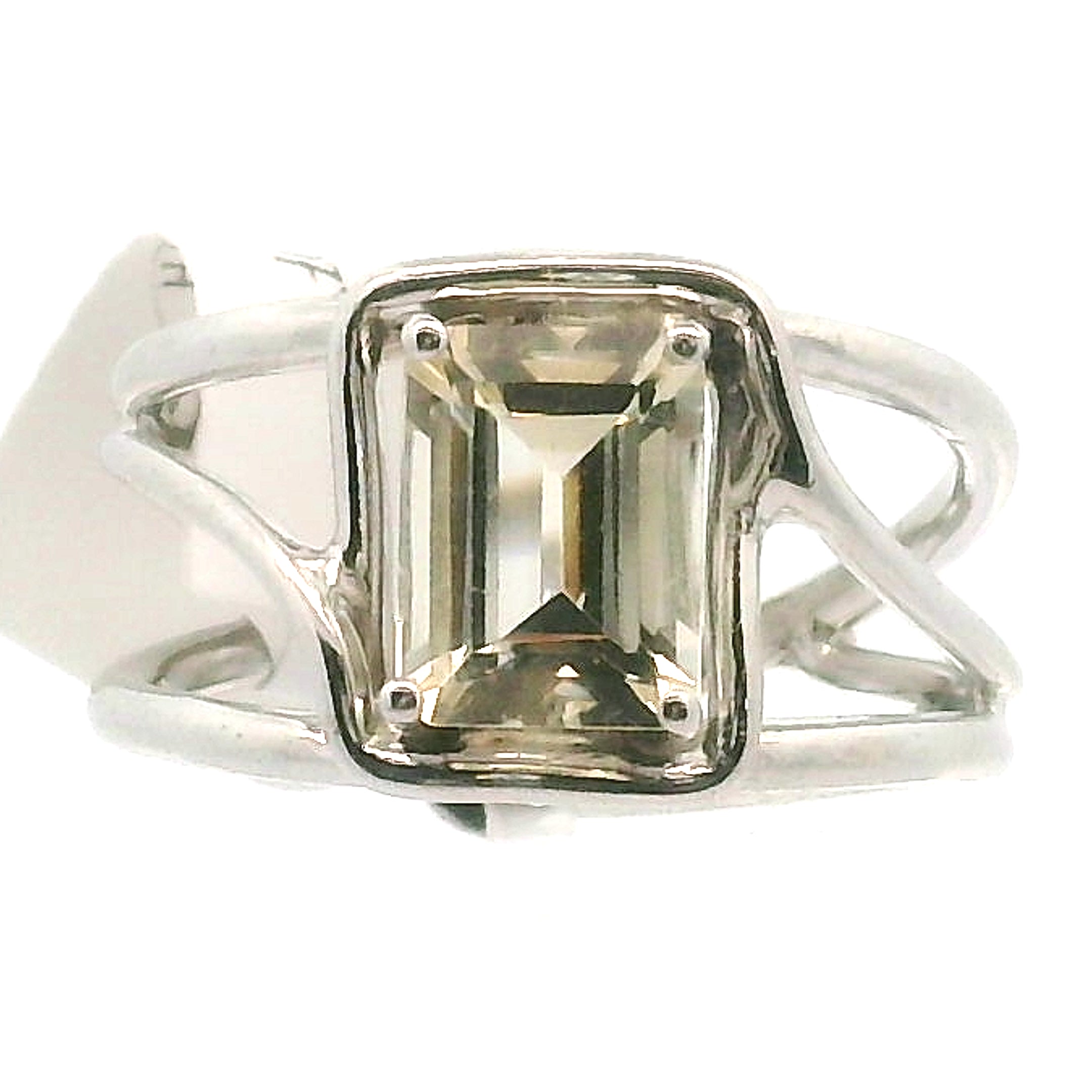 Faceted Golden Labradorite Midi Cuff Ring .925 Sterling Silver for Meditation and Visualization