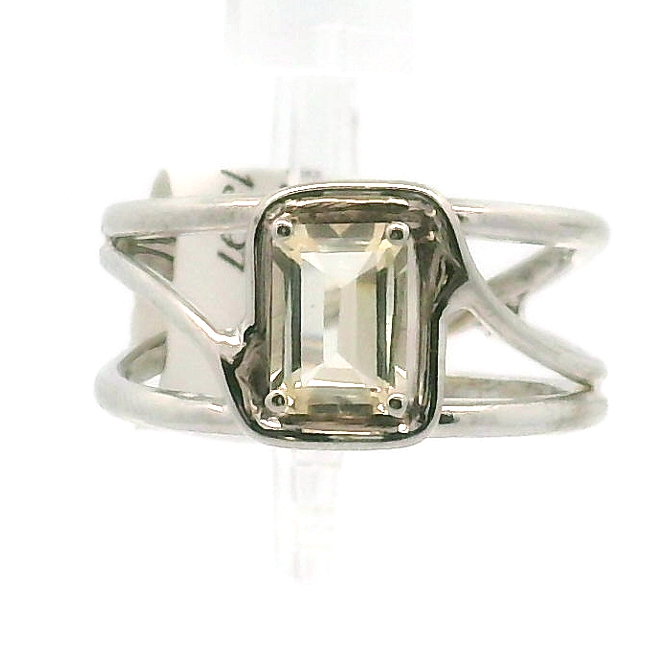 Faceted Golden Labradorite Midi Cuff Ring .925 Sterling Silver for Meditation and Visualization