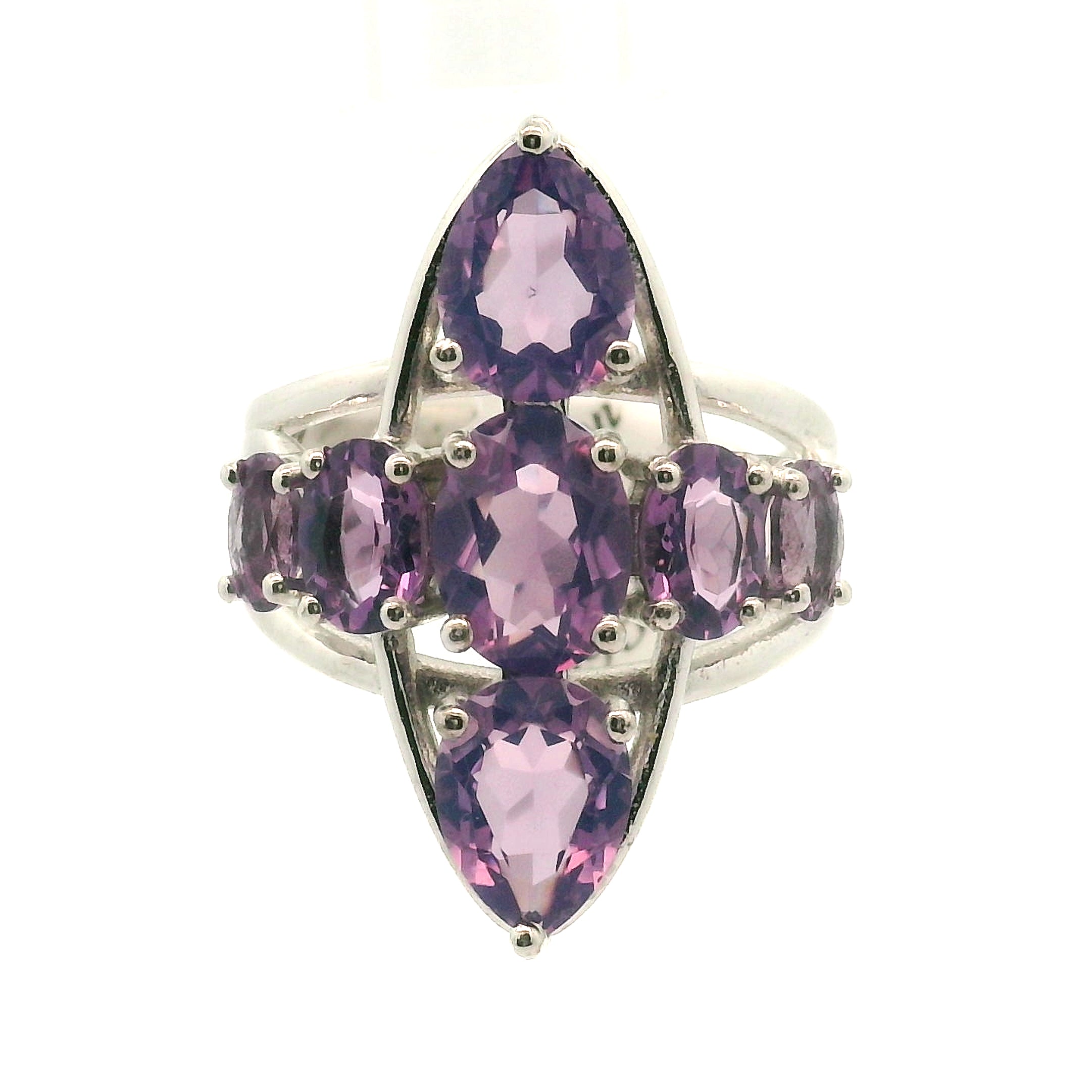 Cross Cuff Ring .925 Silver for Healing, Intention Setting and Manifesting your Desires