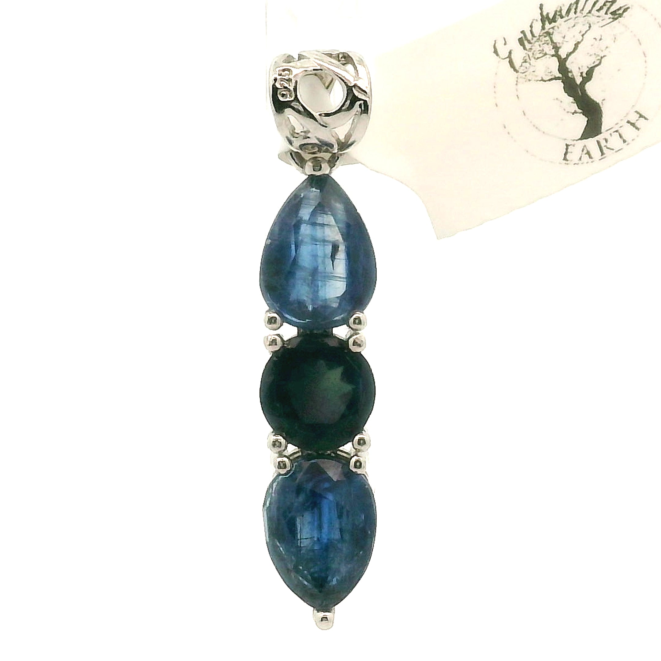 Wand Pendant .925 Silver for Intuition, Luck, Protection and Purification