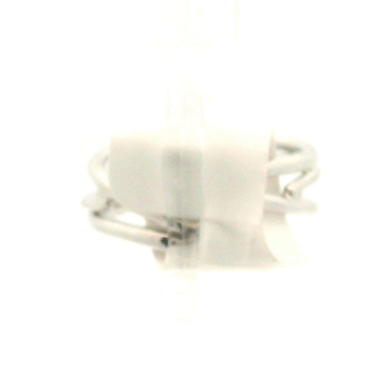 Midnight Tourmaline Midi Cuff Ring .925 Silver for Protection and Grounding
