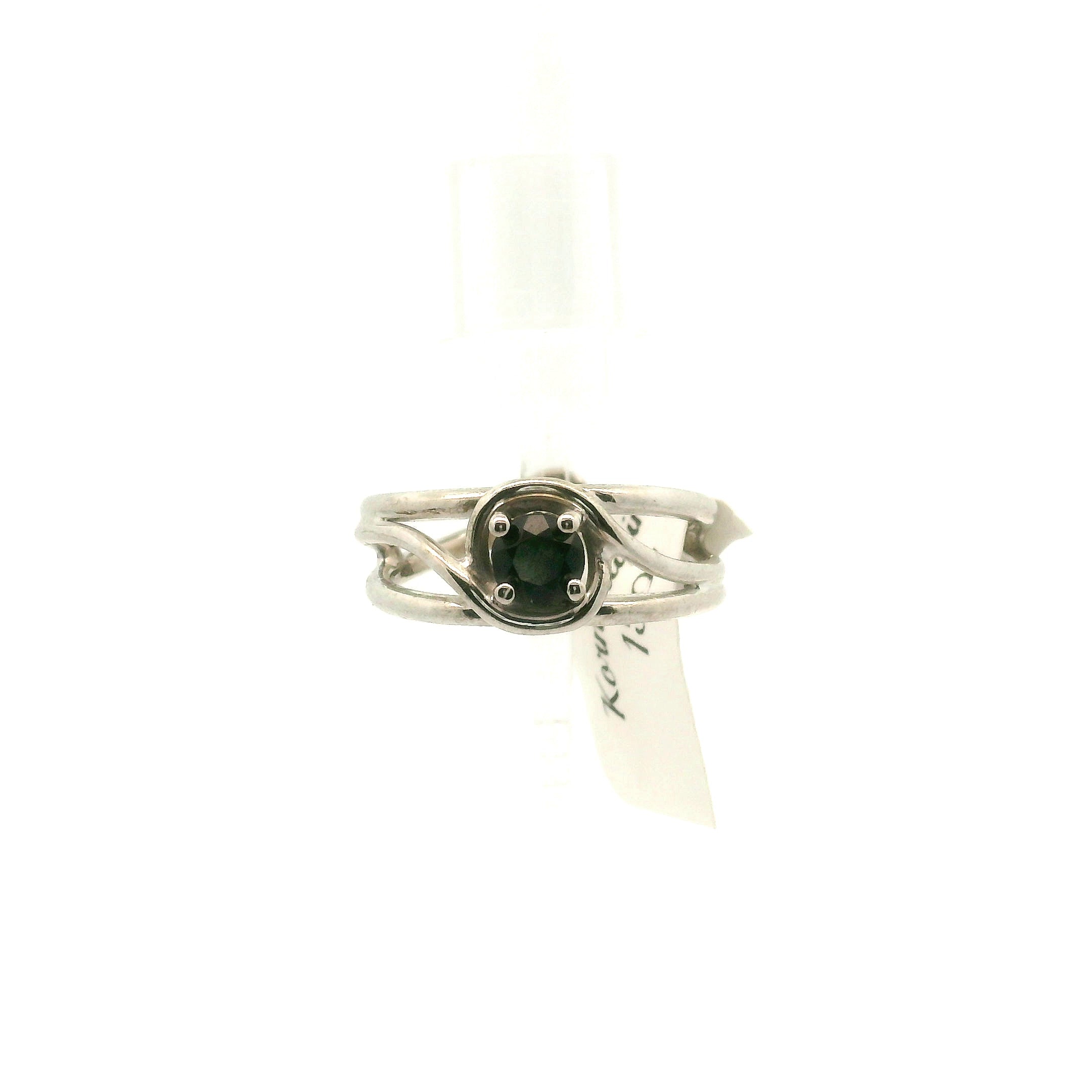 Kornerupine Midi Cuff Ring .925 Silver for Protection