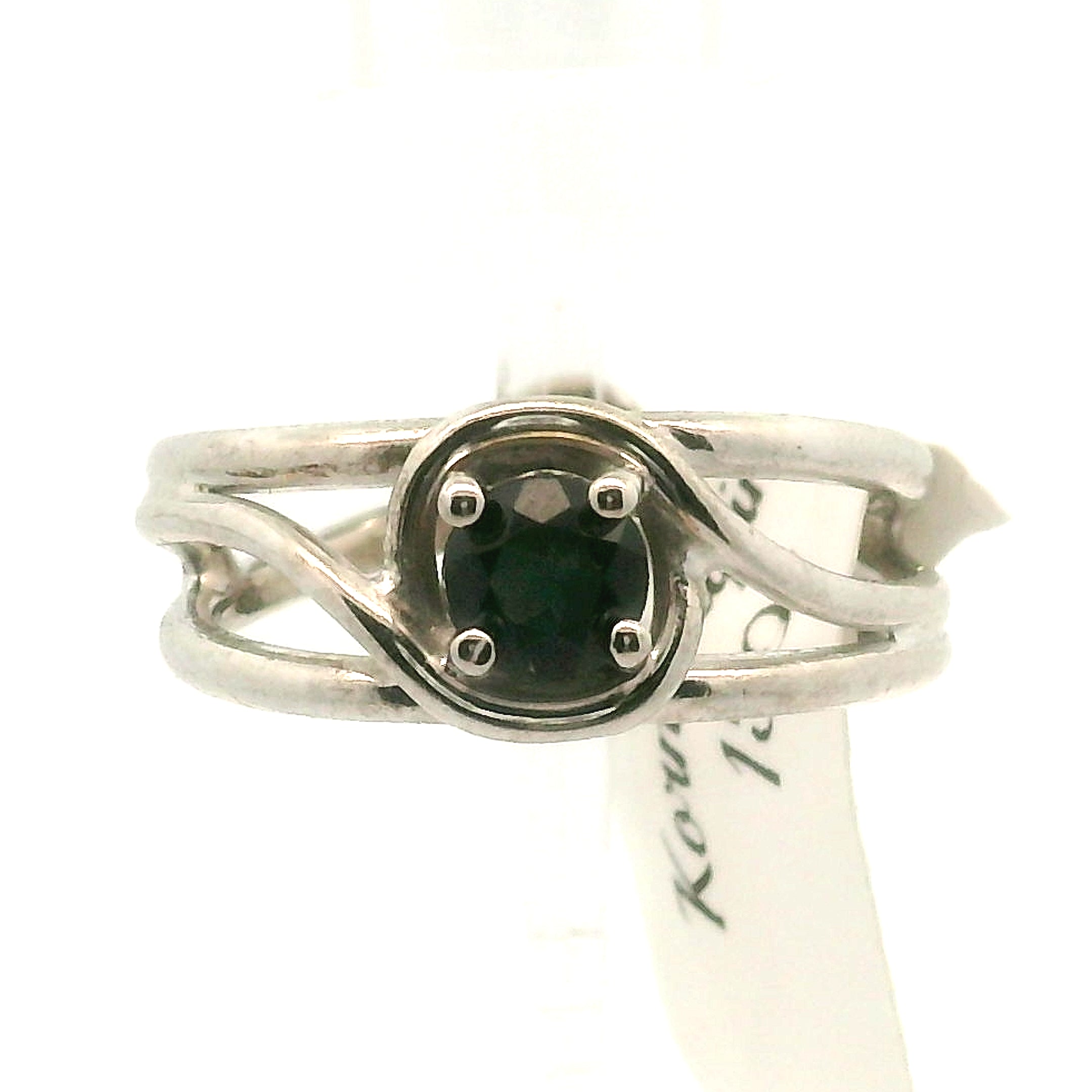 Kornerupine Midi Cuff Ring .925 Silver for Protection