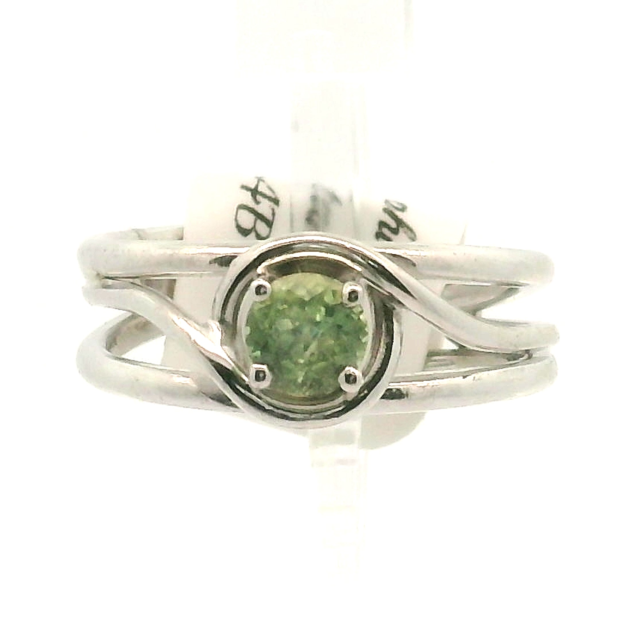 Montana Sapphire Midi Cuff Ring .925 Sterling Silver for Dream-work and Self-Discipline