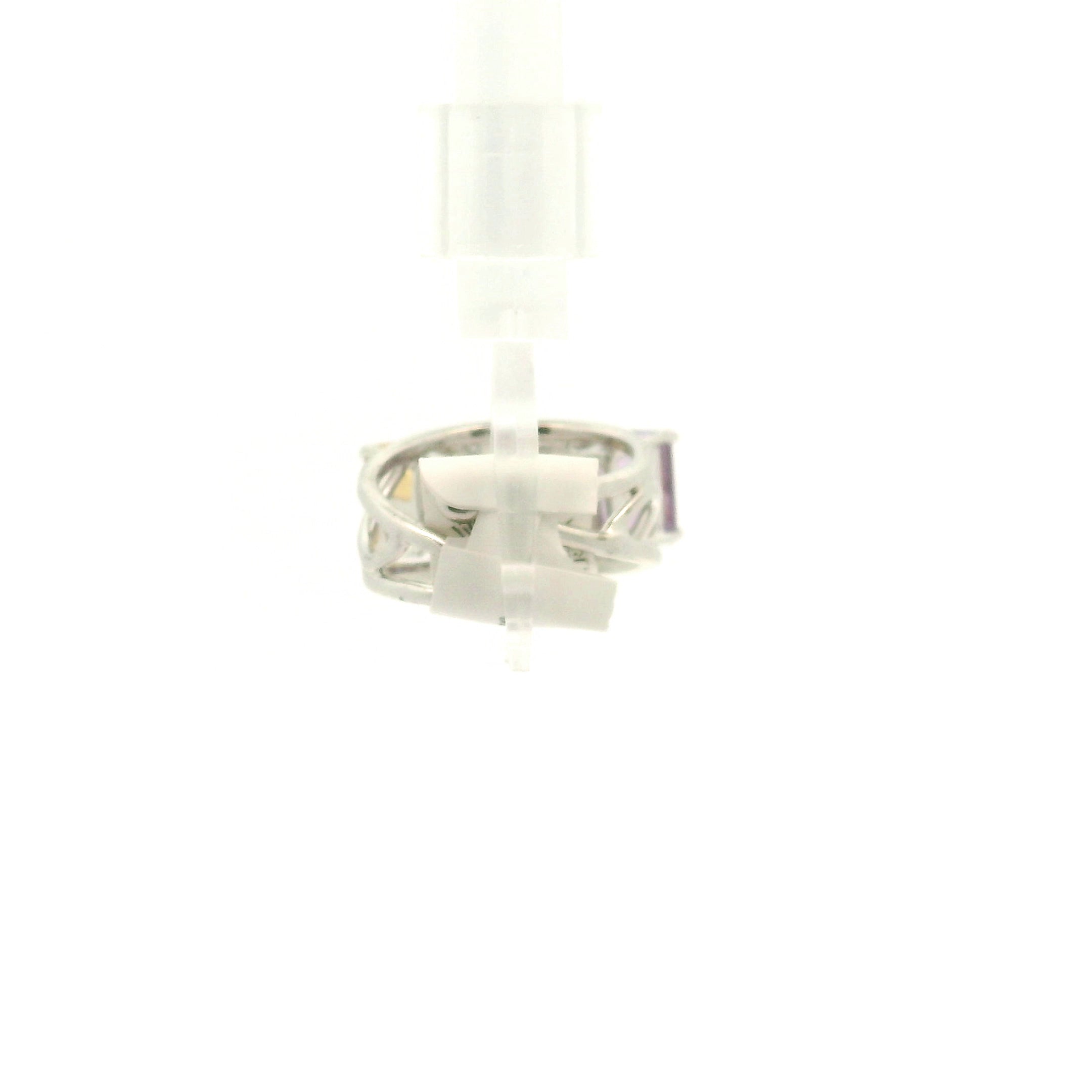 Ametrine Triple Crown Cuff Ring .925 Silver for Empowerment & Harmony