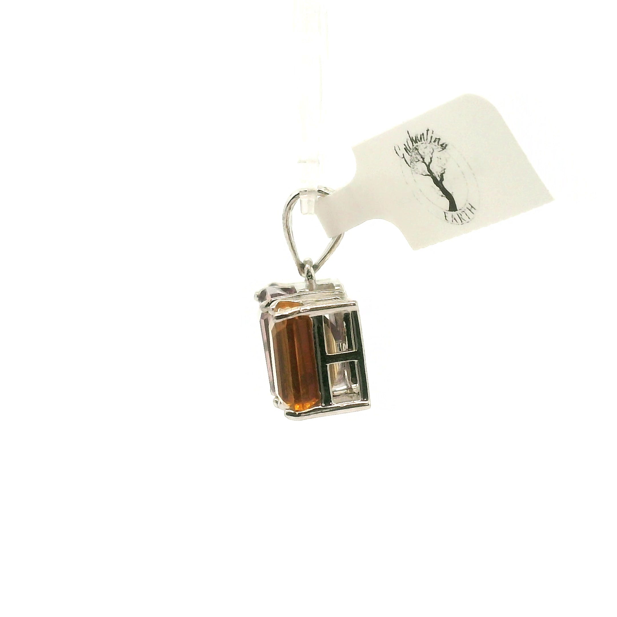 Ametrine Triple Crown Pendant .925 Silver for Empowerment & Harmony