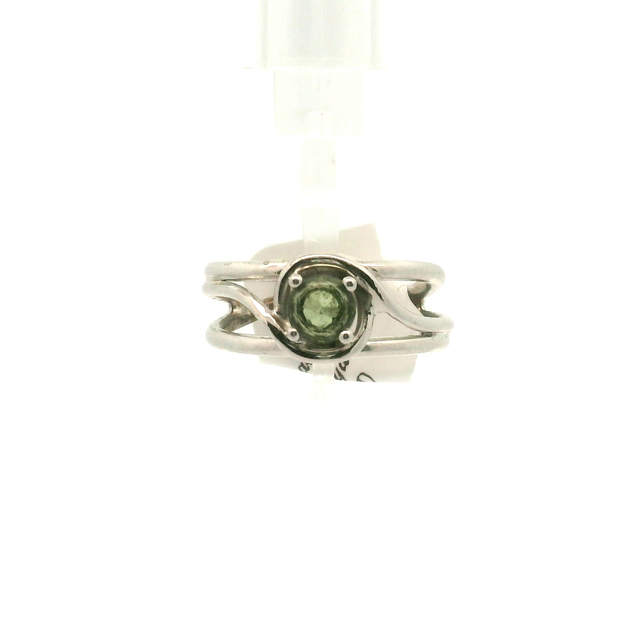 Kenya Green Apatite Midi Cuff Ring .925 Silver for Self-love and Forgiveness