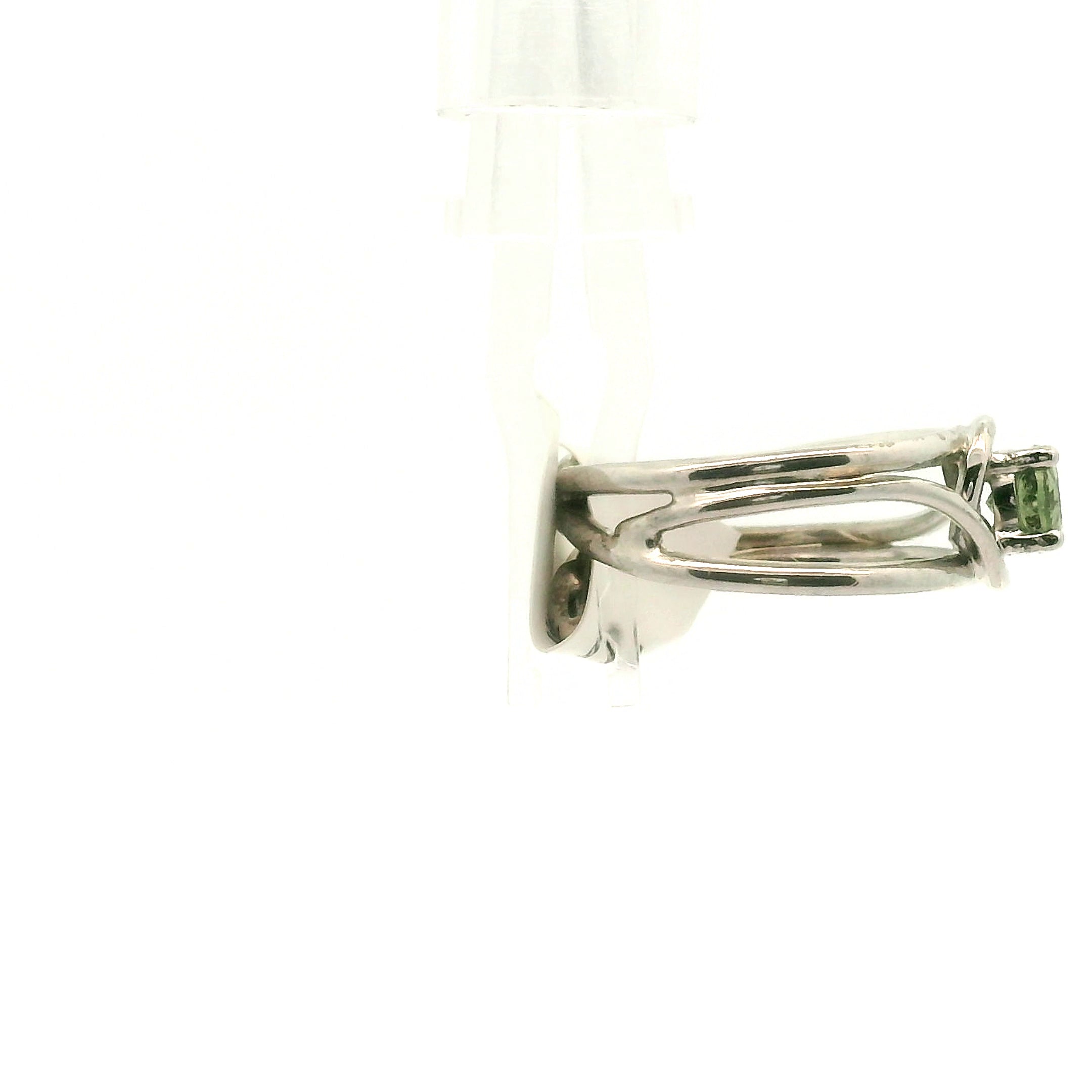 Kenya Green Apatite Midi Cuff Ring .925 Silver for Self-love and Forgiveness