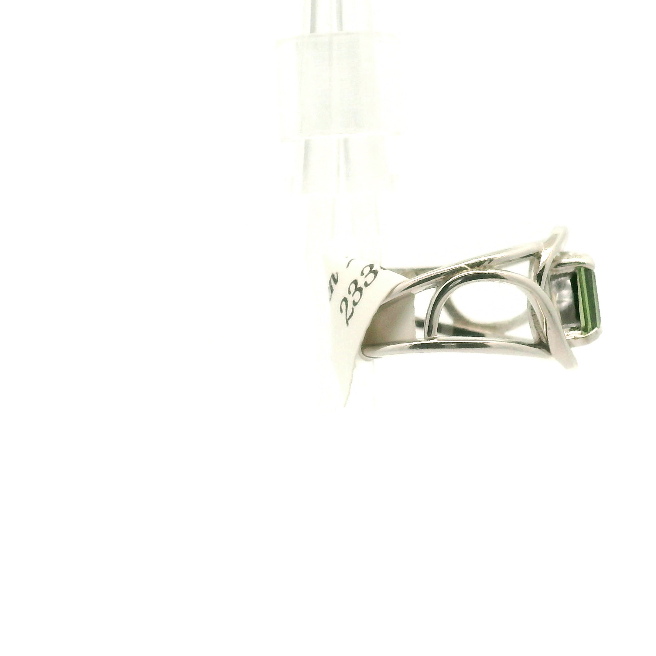 Kenya Green Apatite Midi Cuff Ring .925 Silver for Self-love and Forgiveness