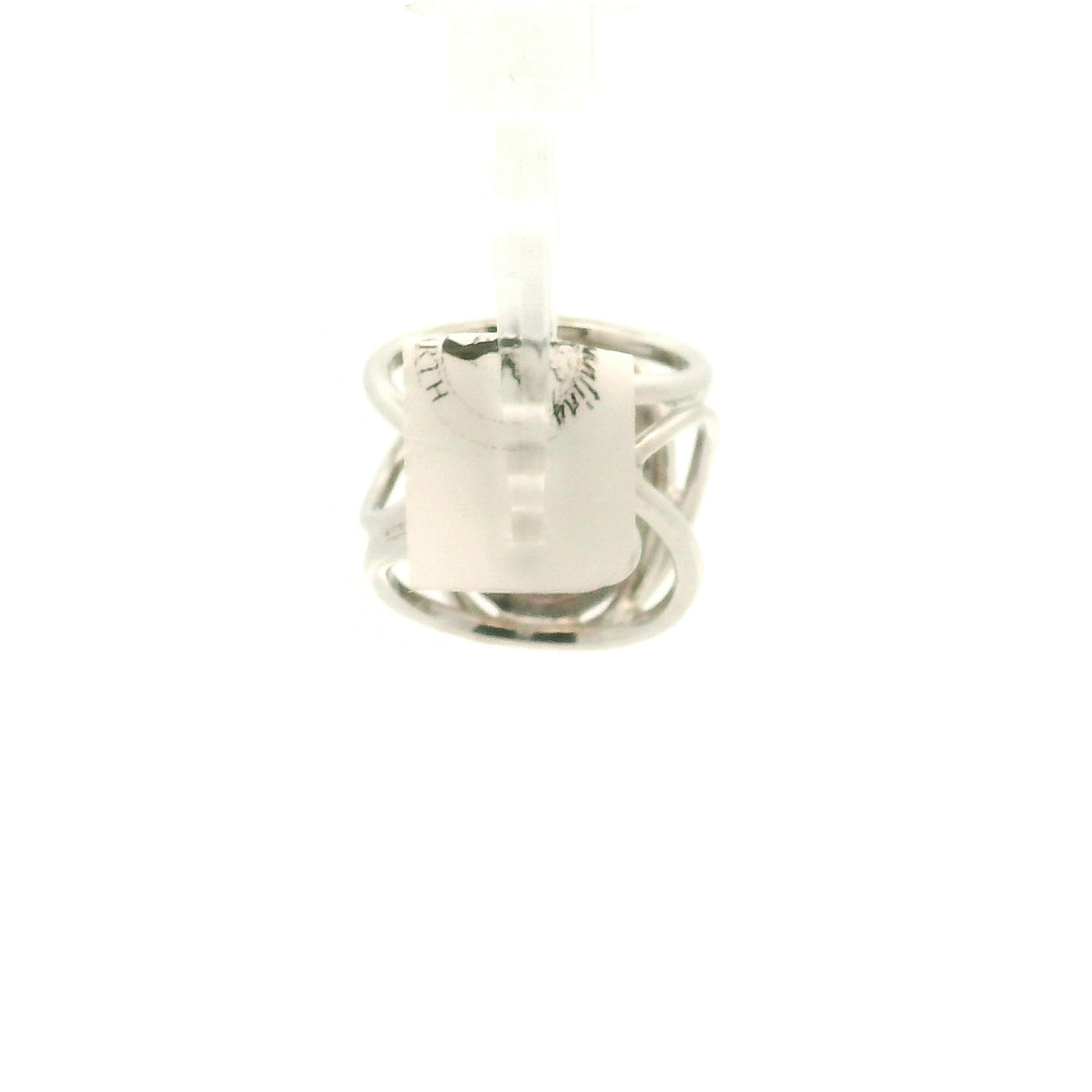 Red Rutile S7 Cuff Ring 925 Silver for Life Force Energy and Renewal